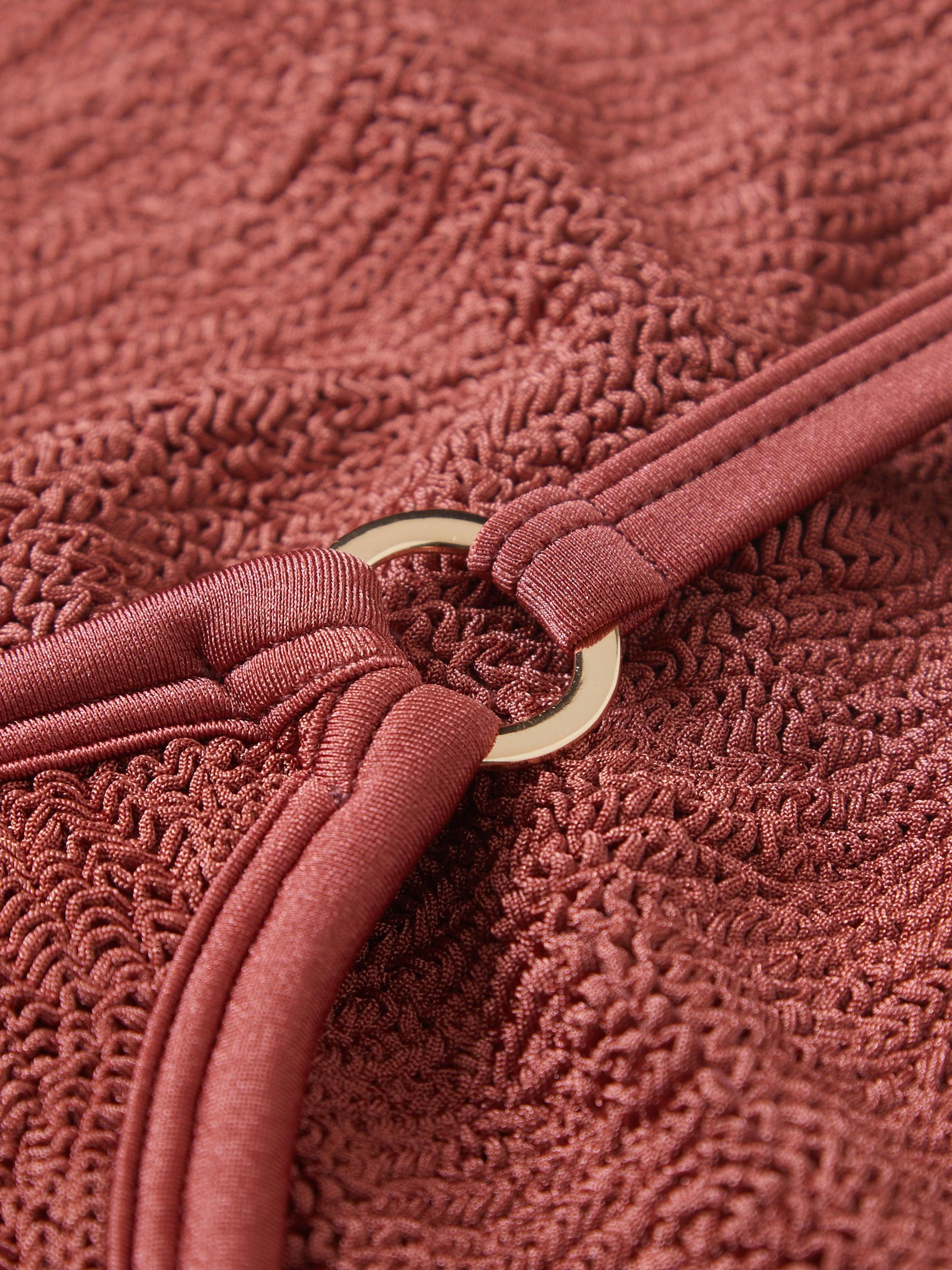 Clara With Gold Hoop Swim - Metallic Rosewood Product Image