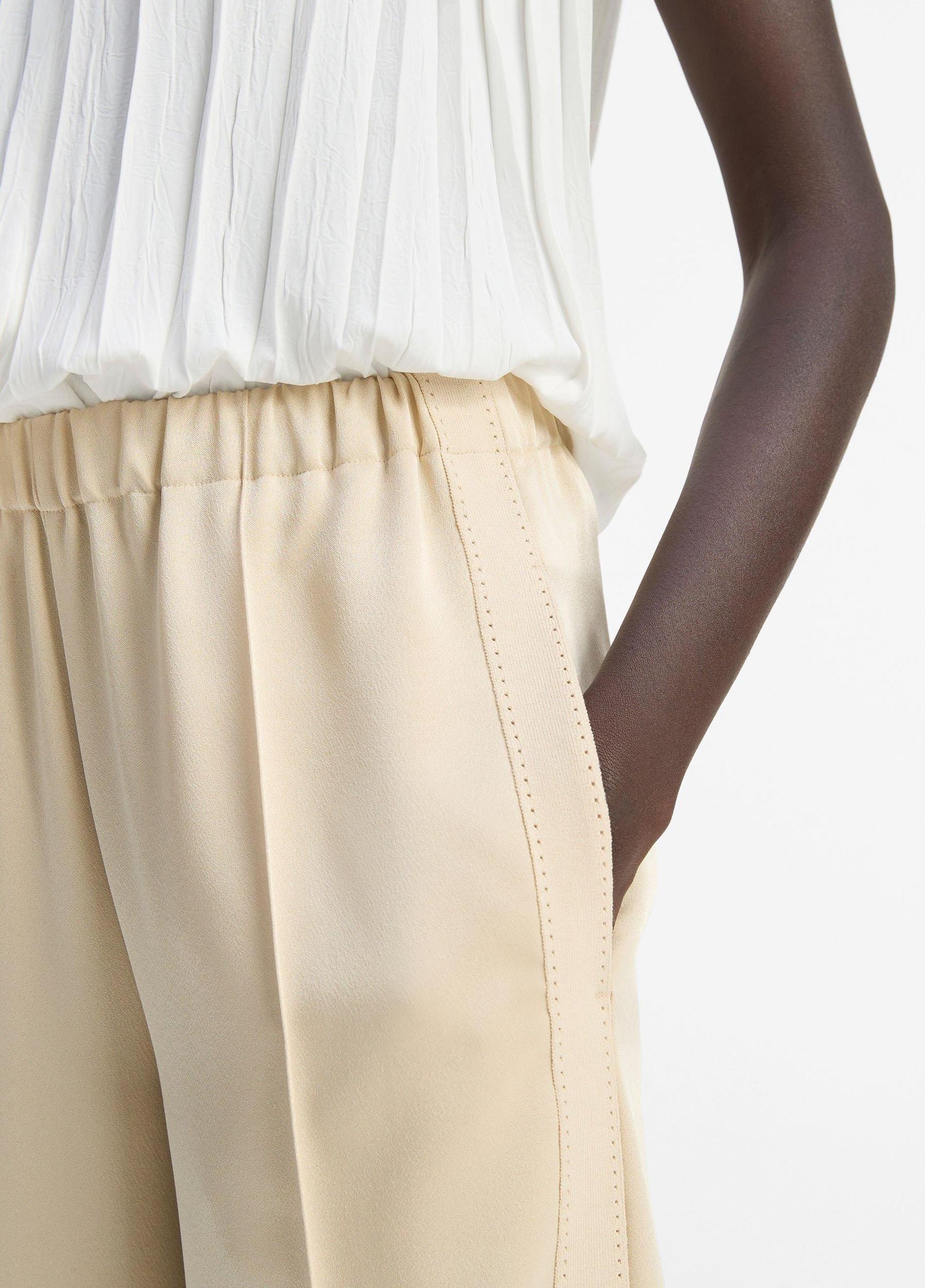 Side-Strap Crepe Pull-On Pant Product Image