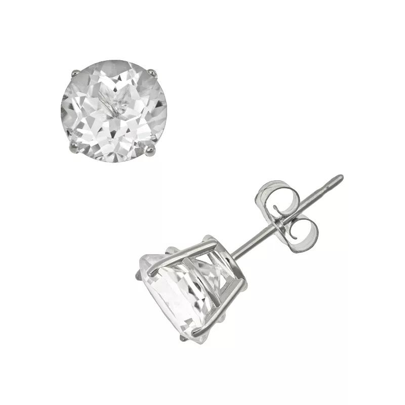 Celebration Gems Sterling Silver Garnet Stud Earrings, Women's, Red Product Image