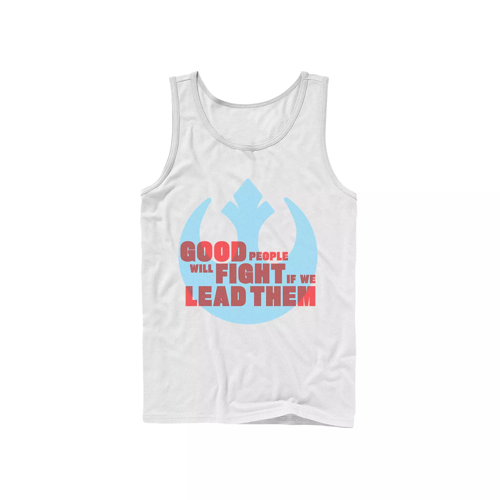 Men's Star Wars: The Rise Of Skywalker Good People Fight Rebel Tank Top,  Product Image