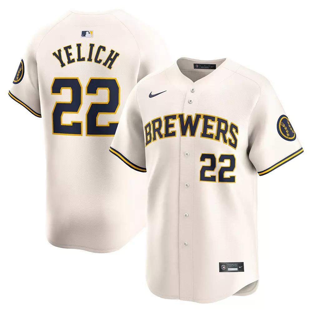 Christian Yelich Milwaukee Brewers Nike Men's Dri-FIT ADV MLB Limited Jersey Product Image