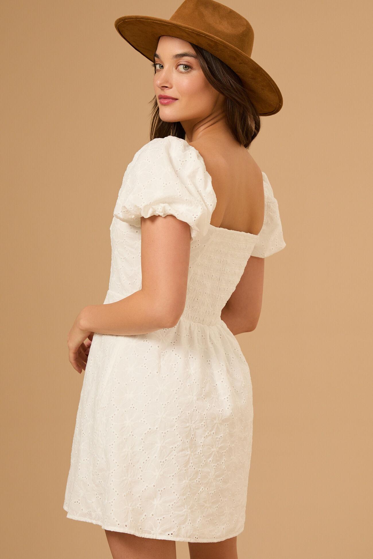 Josie Eyelet Mini Dress Product Image