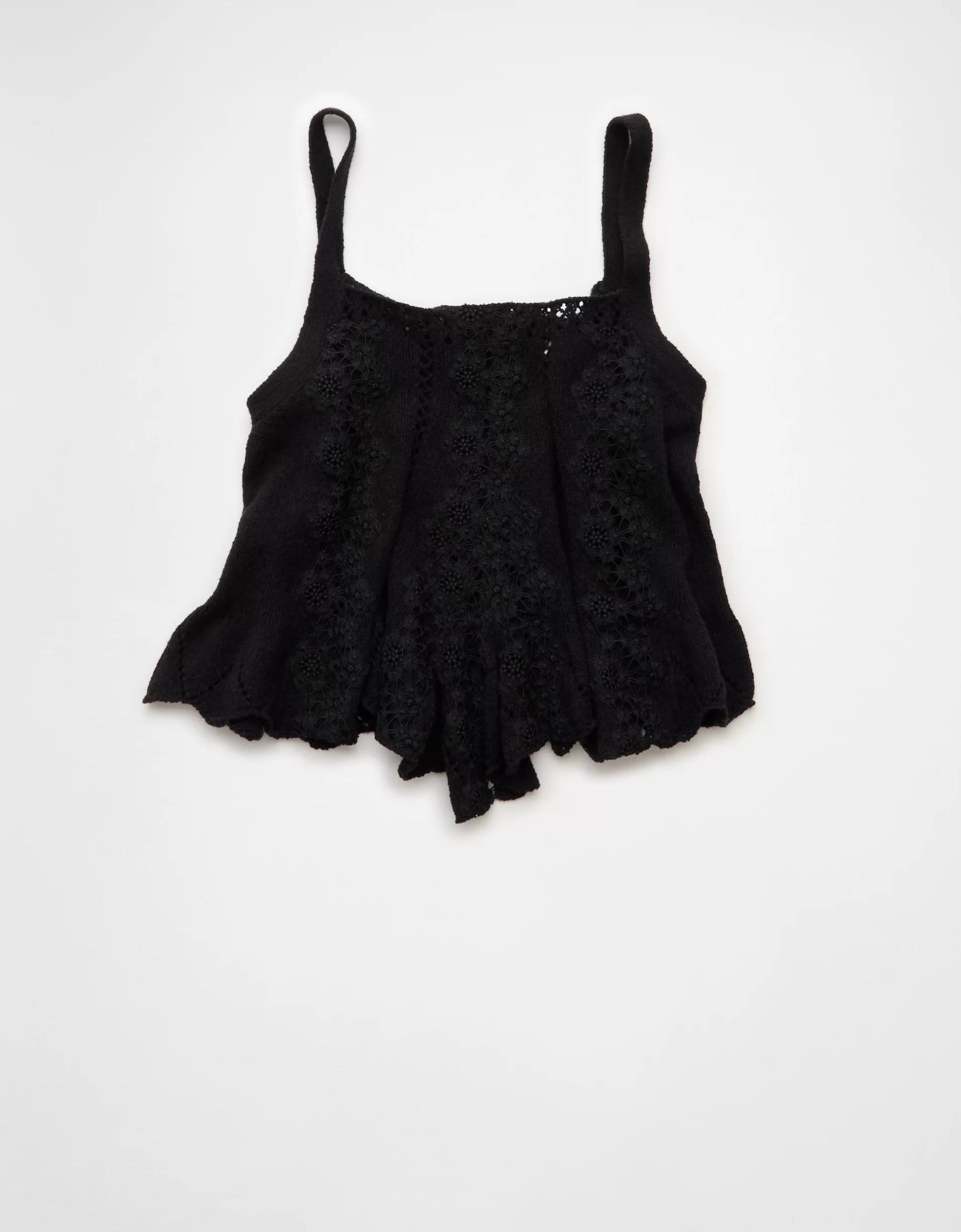 AE Lace Sweater Tank Top Product Image