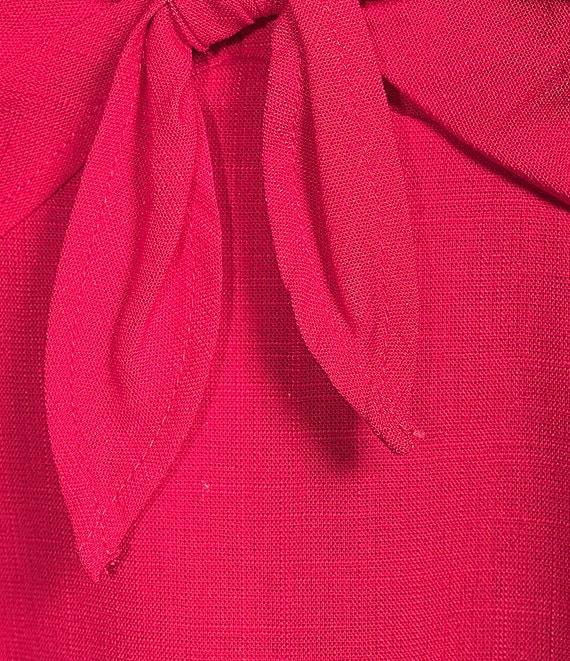 Copper Key Flutter Sleeve Tie Front Dress Product Image