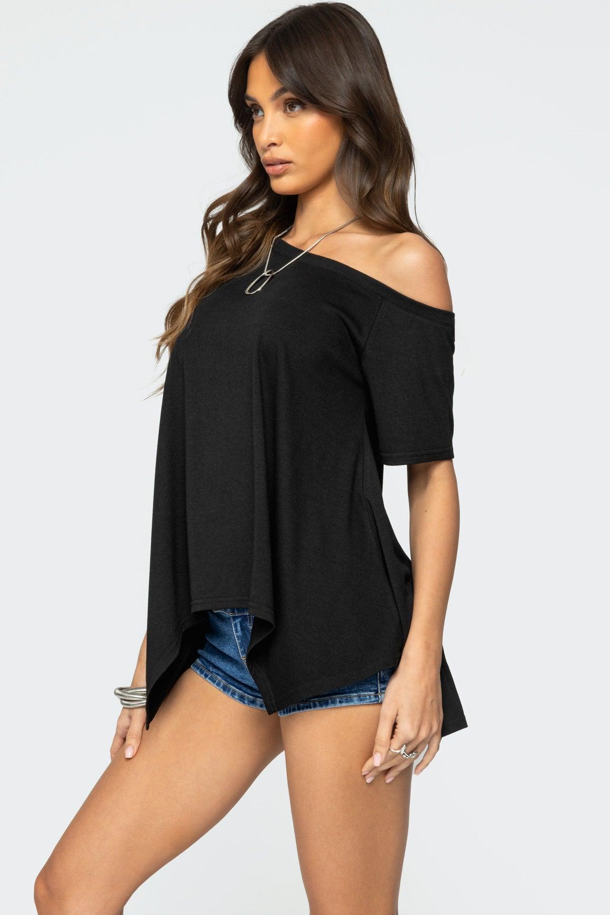 Josy Off Shoulder Handkerchief Top Product Image