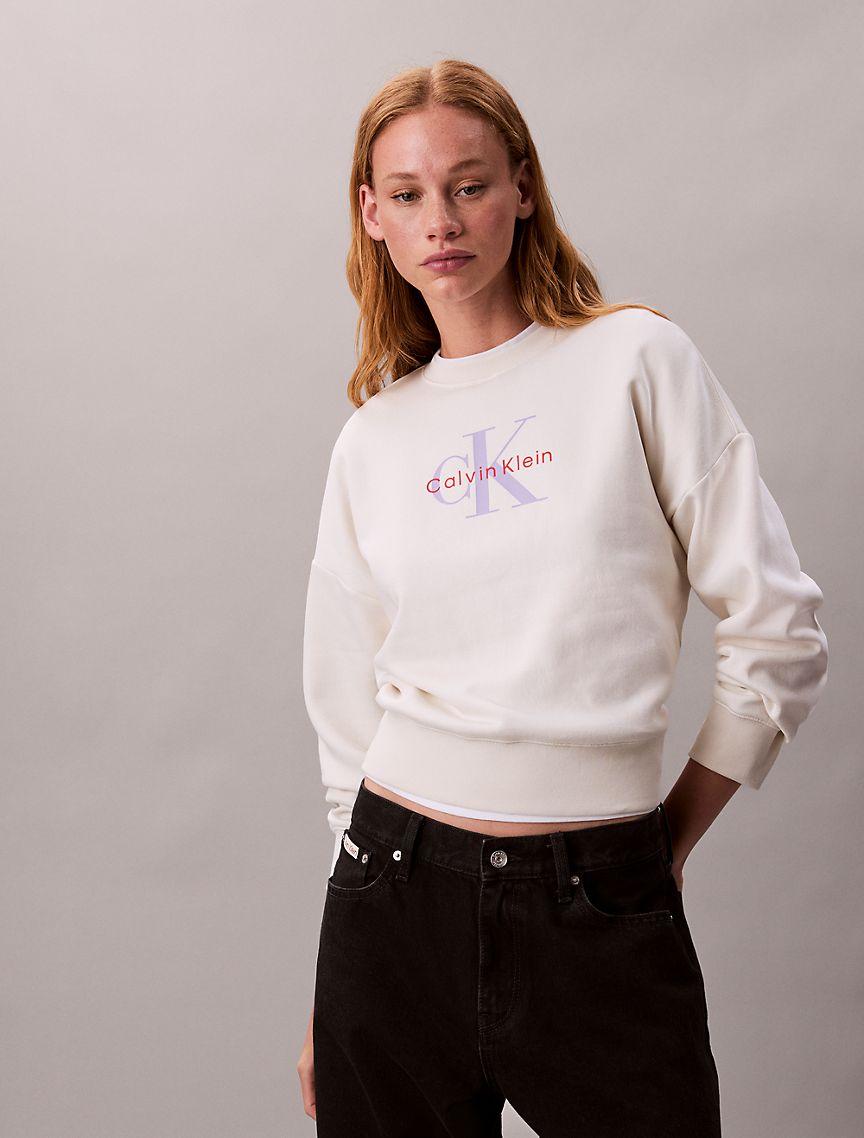 Monologo Fleece Relaxed Sweatshirt Product Image
