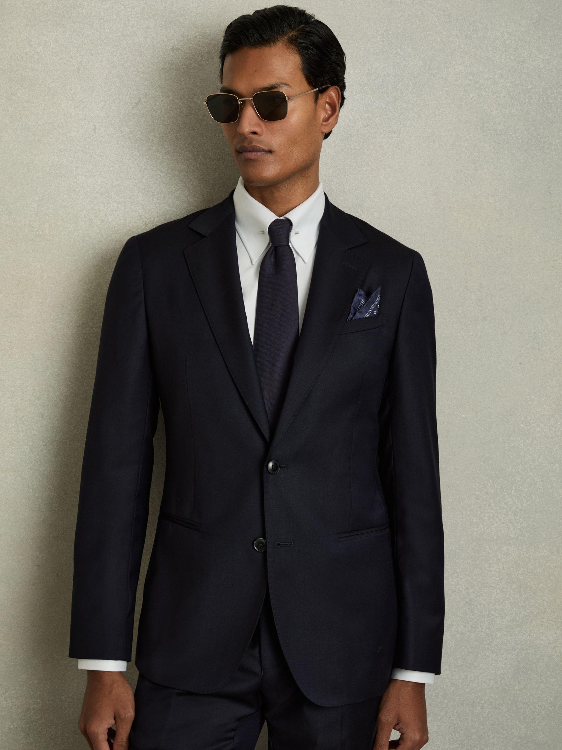 Tie And Pocket Square Gift Set in Navy Product Image