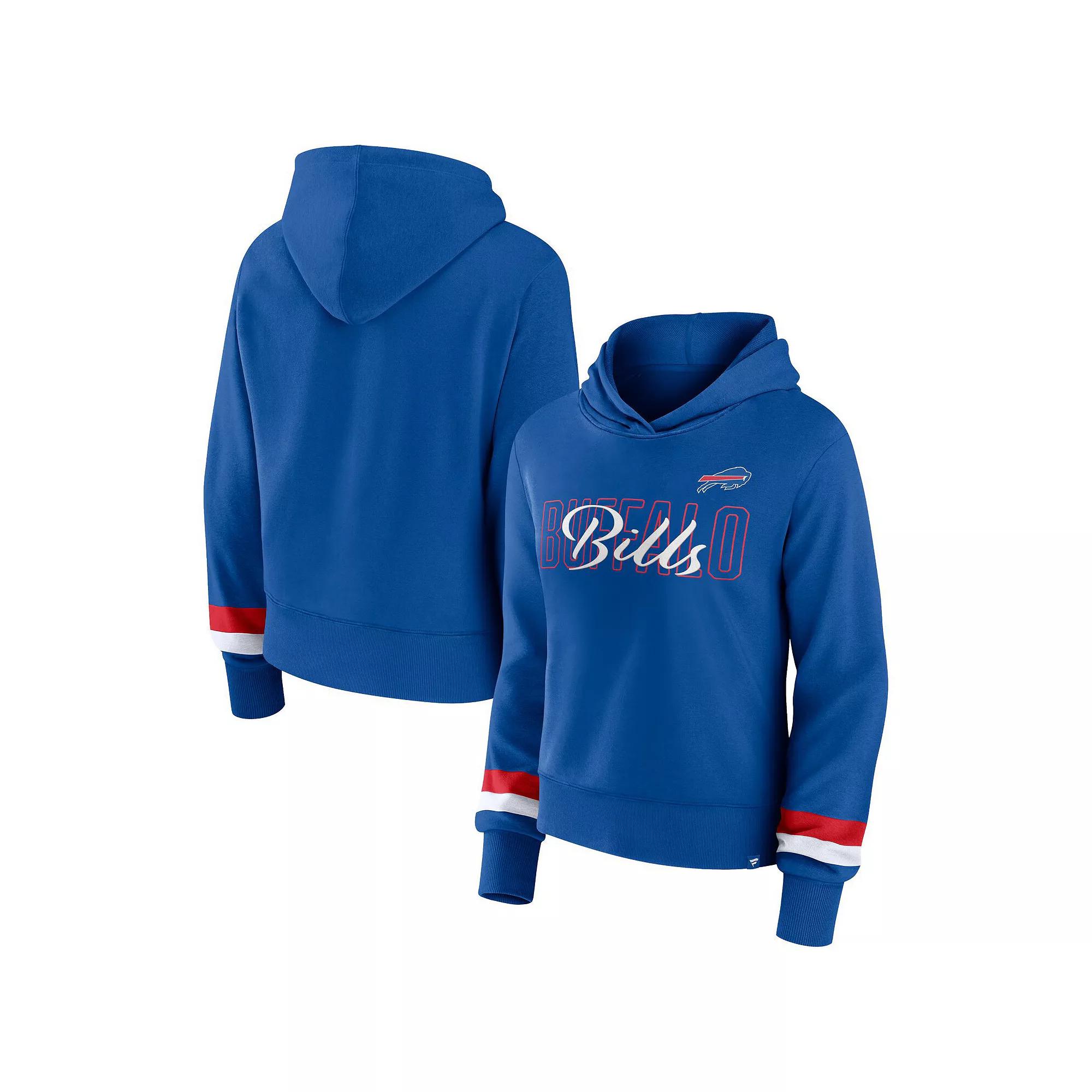 Women's Fanatics Branded  Royal Buffalo Bills Over Under Pullover Hoodie, Size: 2XL, Blue Product Image