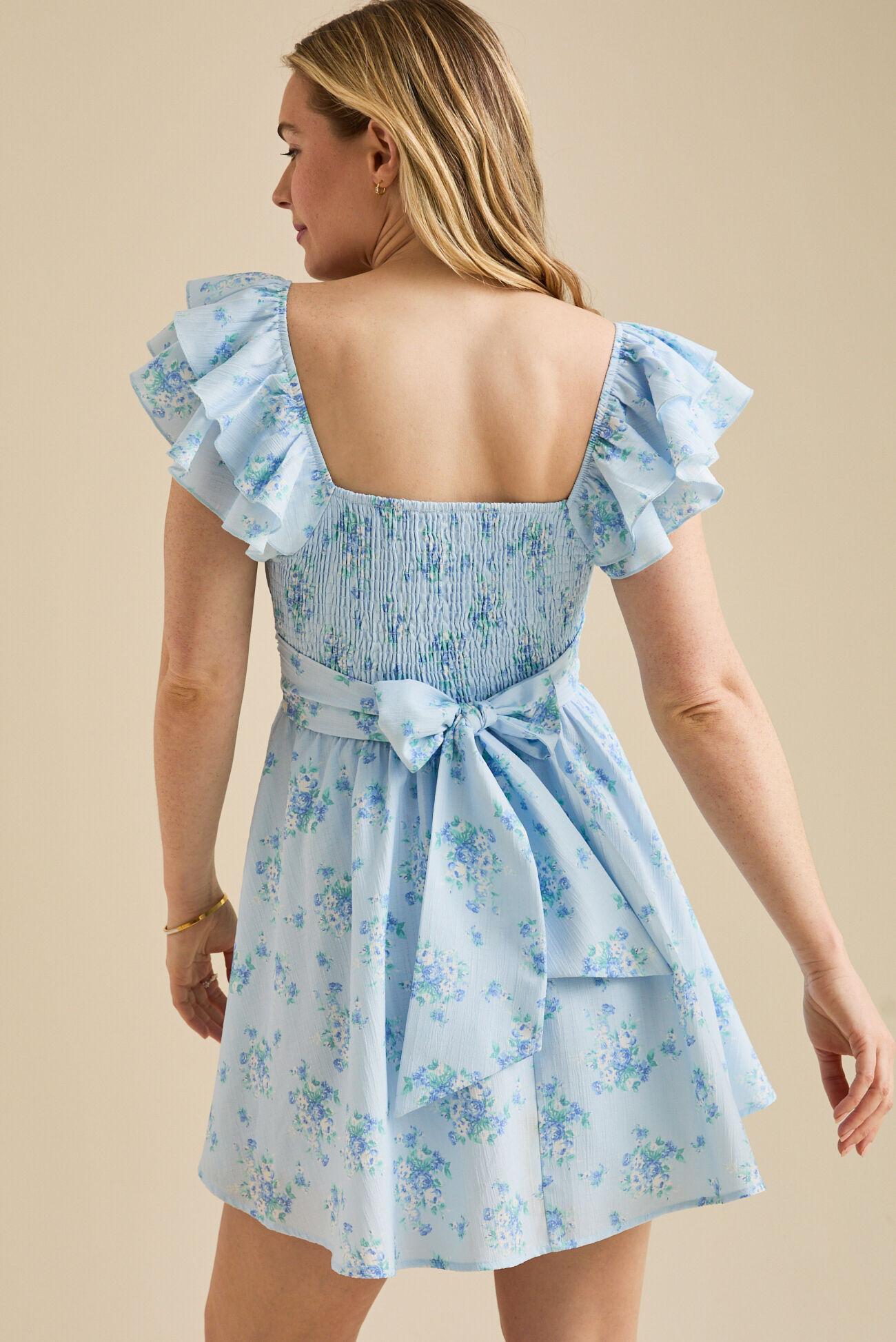 Emma Floral Mini Dress Product Image