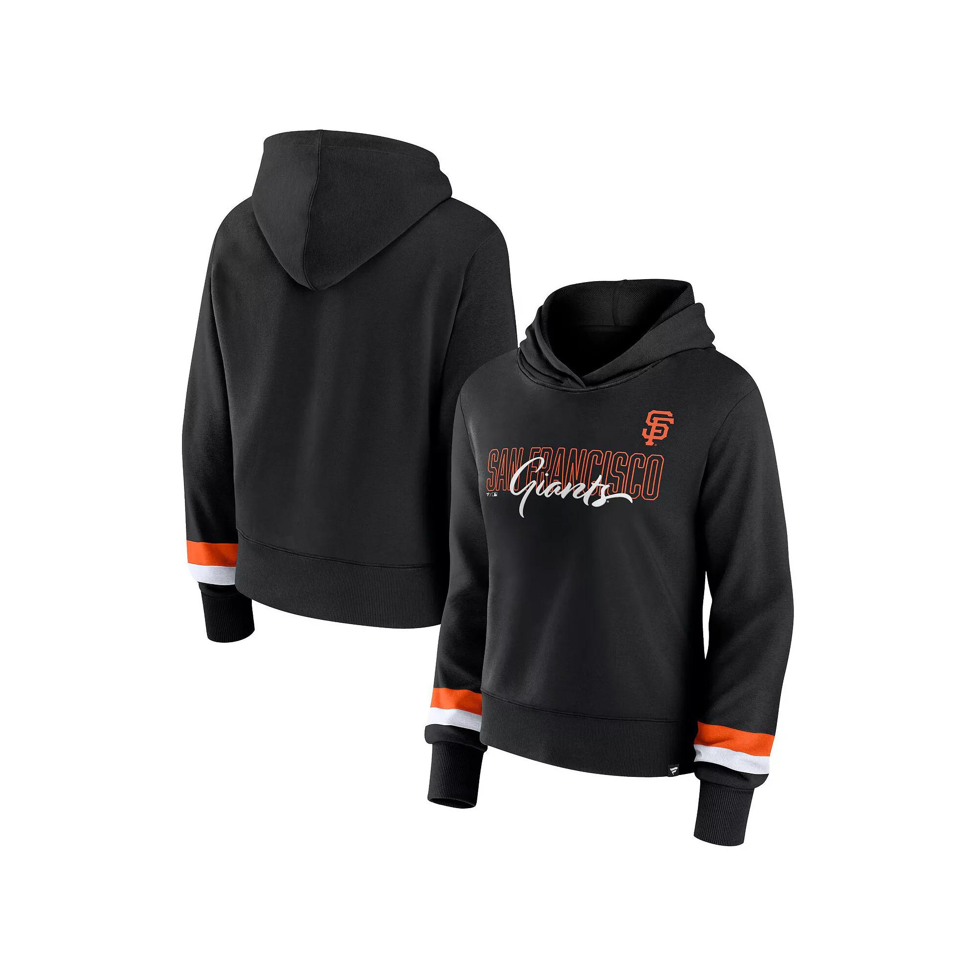 Women's Fanatics Branded Navy Denver Broncos Over Under Pullover Hoodie,  Product Image