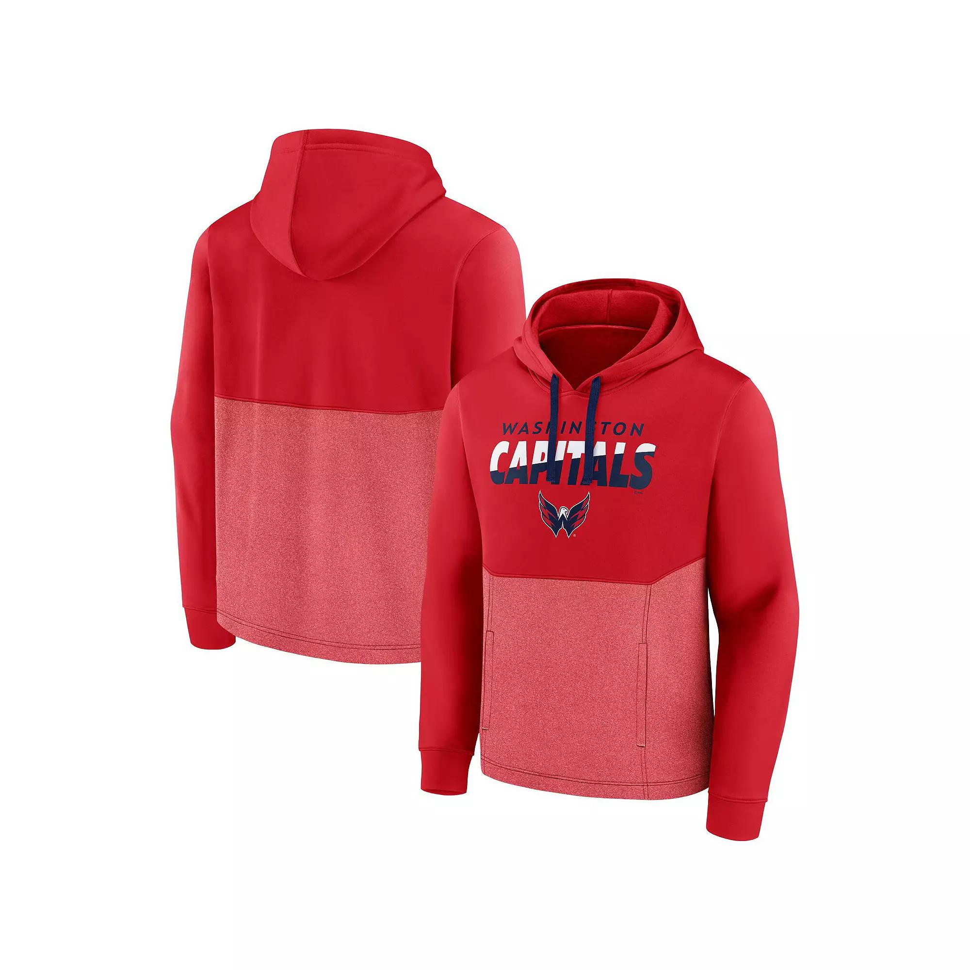 Men's Fanatics Branded Red Washington Capitals Slash Attack Pullover Hoodie,  Product Image