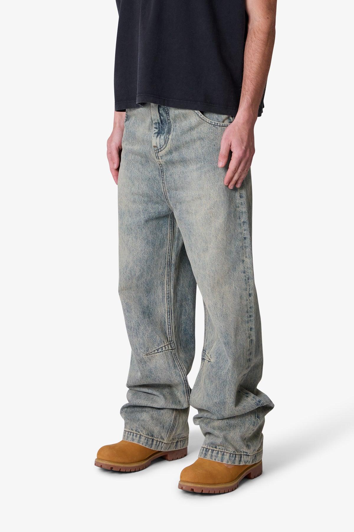 Baggy Moto Denim - Vintage Blue Product Image