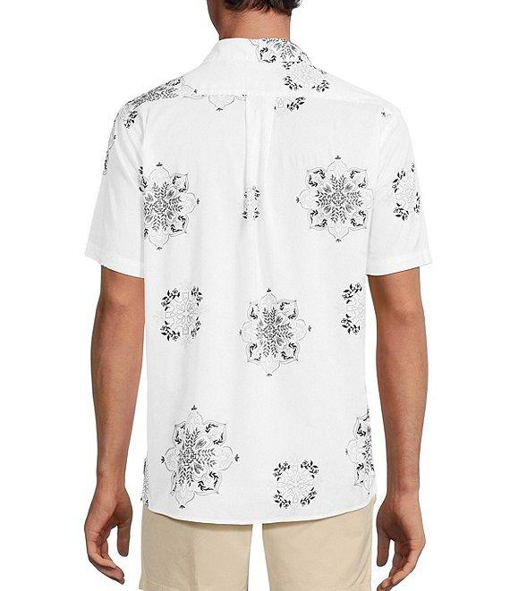 Rowm Short Sleeve Large Medallion Print Shirt Product Image
