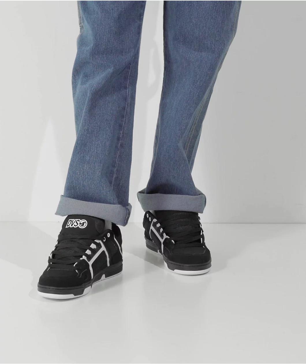 DVS Comanche Black & White Skate Shoes Product Image