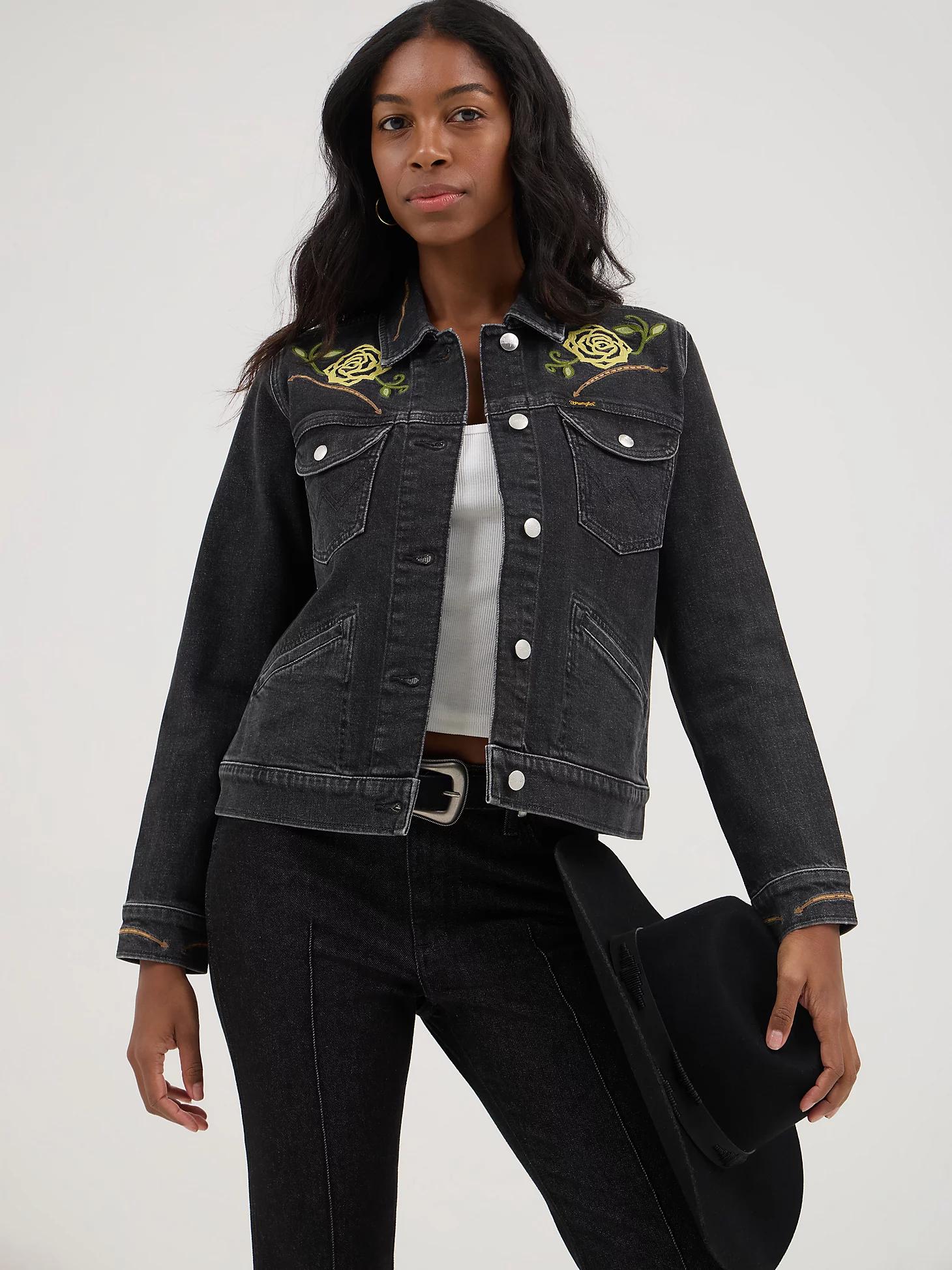 Wrangler® x Yellow Rose by Kendra Scott Trucker Jacket | Women's JACKETS & OUTERWEAR | Wrangler® Product Image