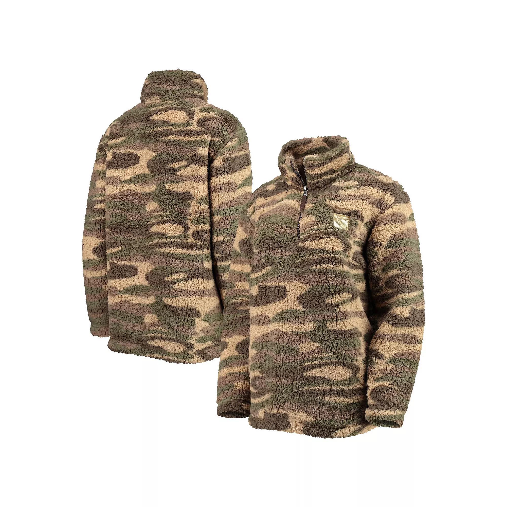 Women's G-III Sports by Carl Banks Camo Pittsburgh Penguins Sherpa Quarter-Zip Jacket,  Product Image