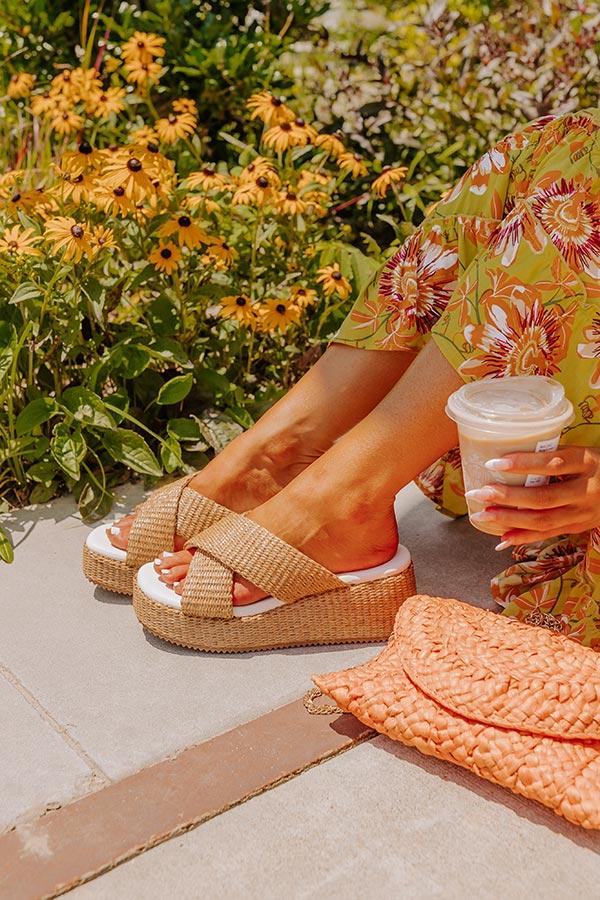 The Josie Raffia Woven Platform Wedge Product Image