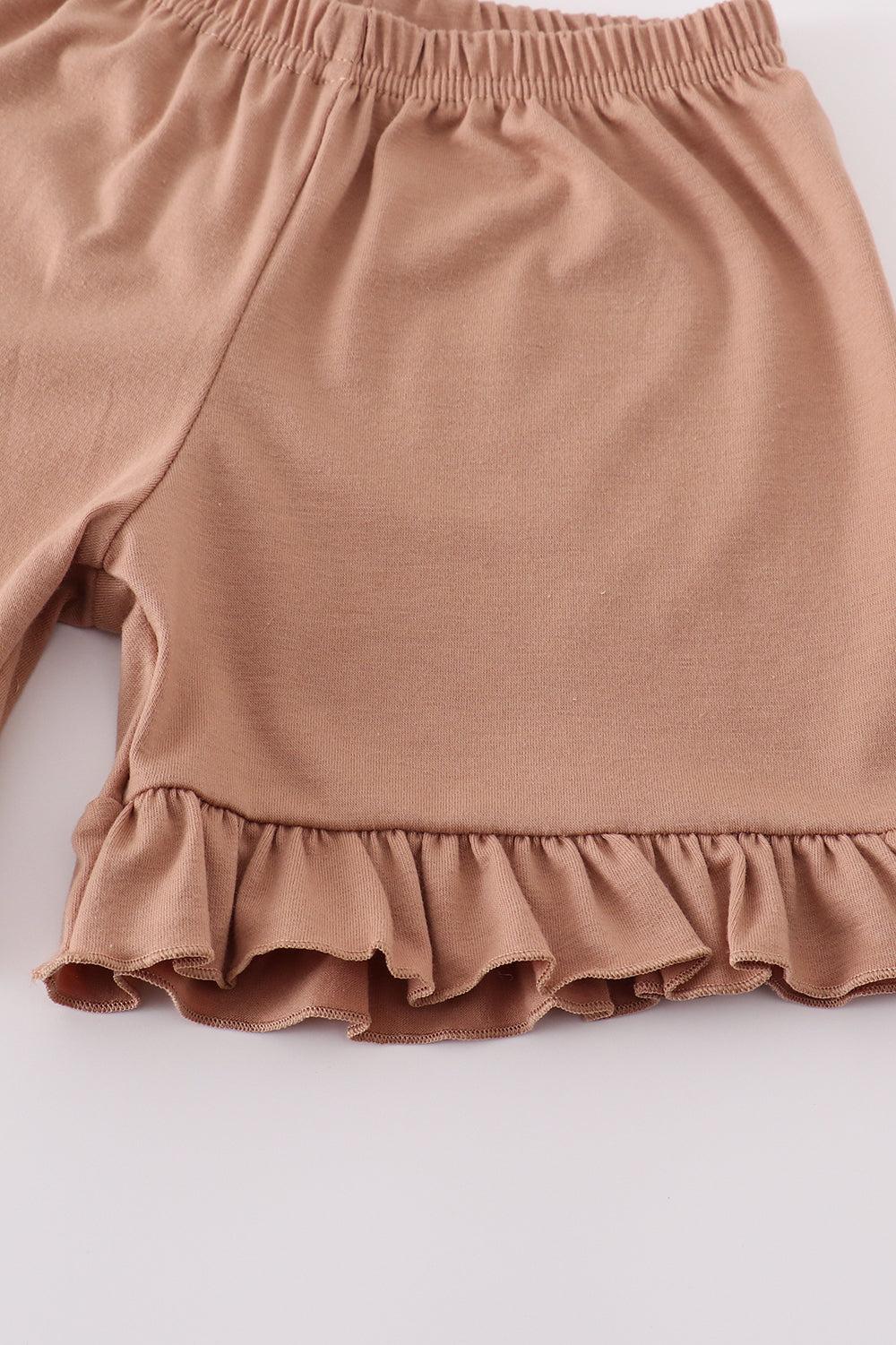 Cream cross french knot dress Product Image