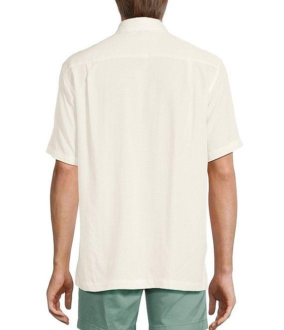 Roundtree & Yorke Short Sleeve Ribstop Solid Sport Shirt Product Image