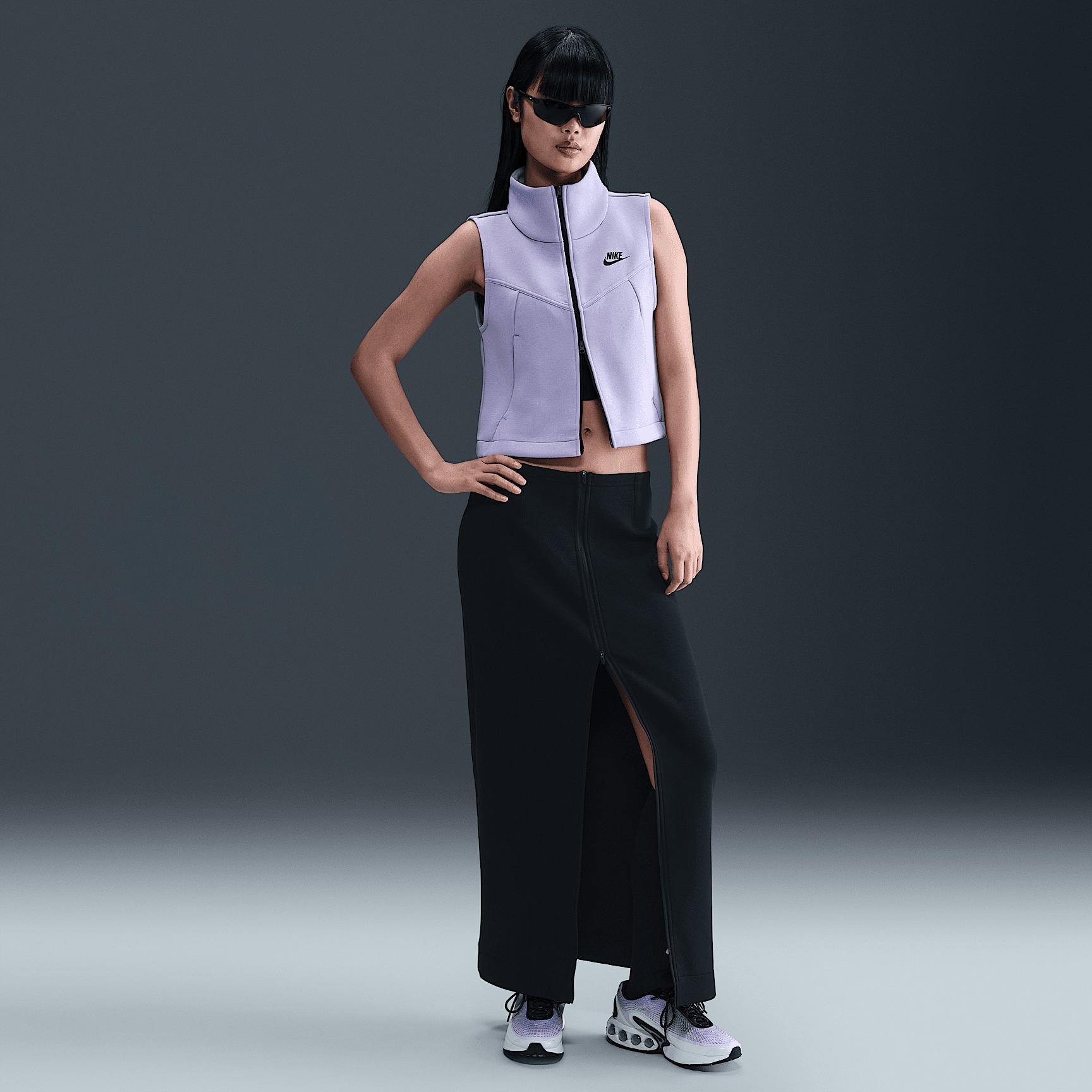Womens Nike Sportswear Tech Fleece Full-Zip Vest | HJ1378-010 Product Image