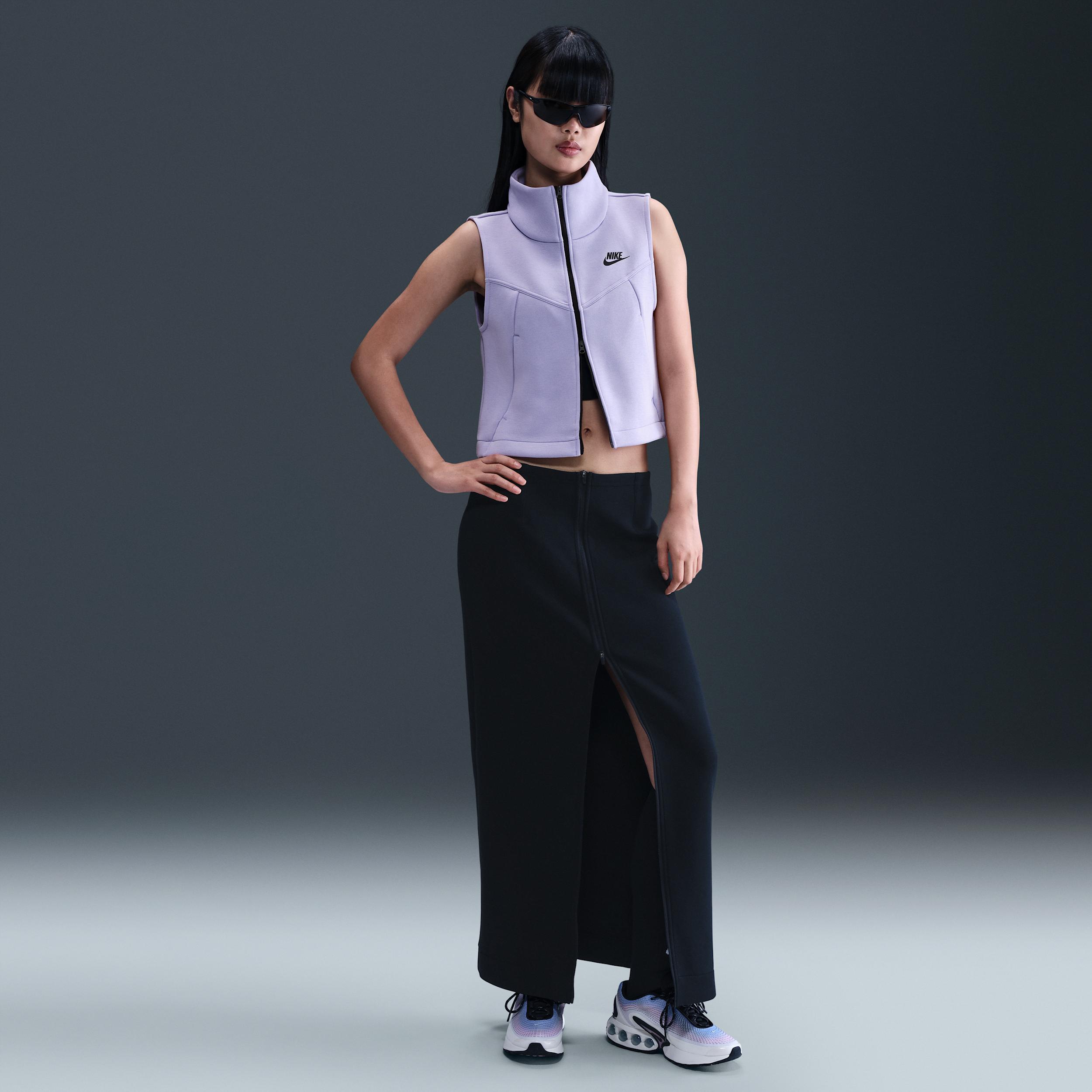 Womens Nike Sportswear Tech Fleece Full-Zip Vest | HJ1378-010 Product Image