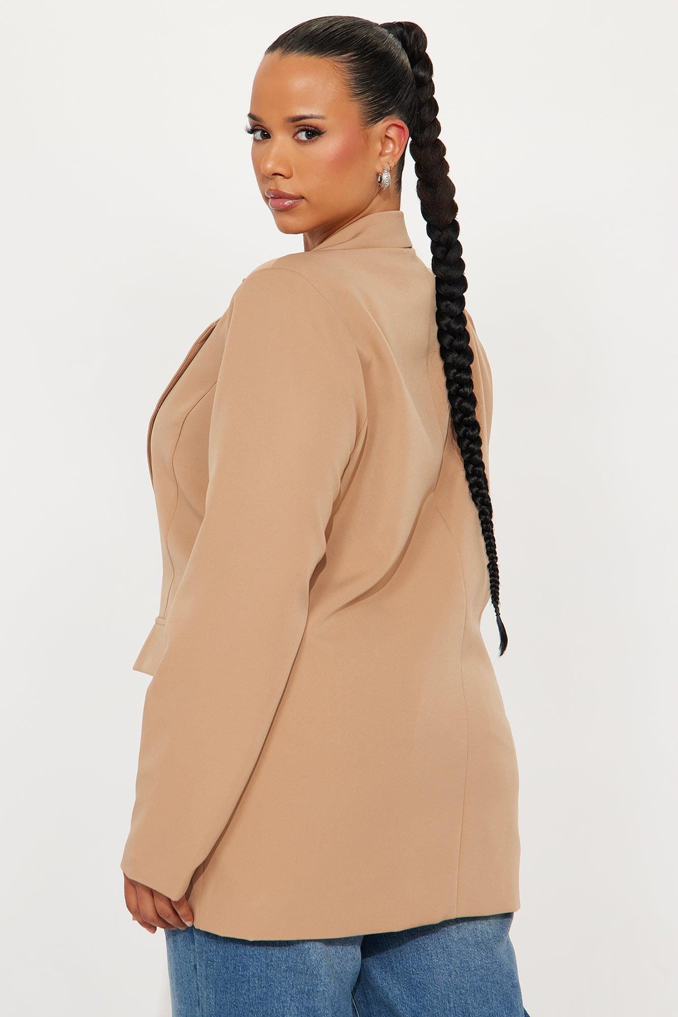 High Investment Blazer - Khaki Female Product Image