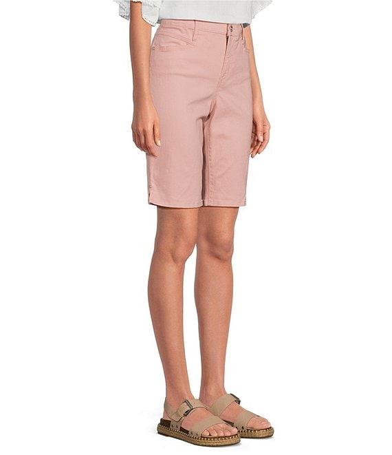 Code Bleu Chelsea Stretch Denim High Rise Bermuda Shorts Product Image