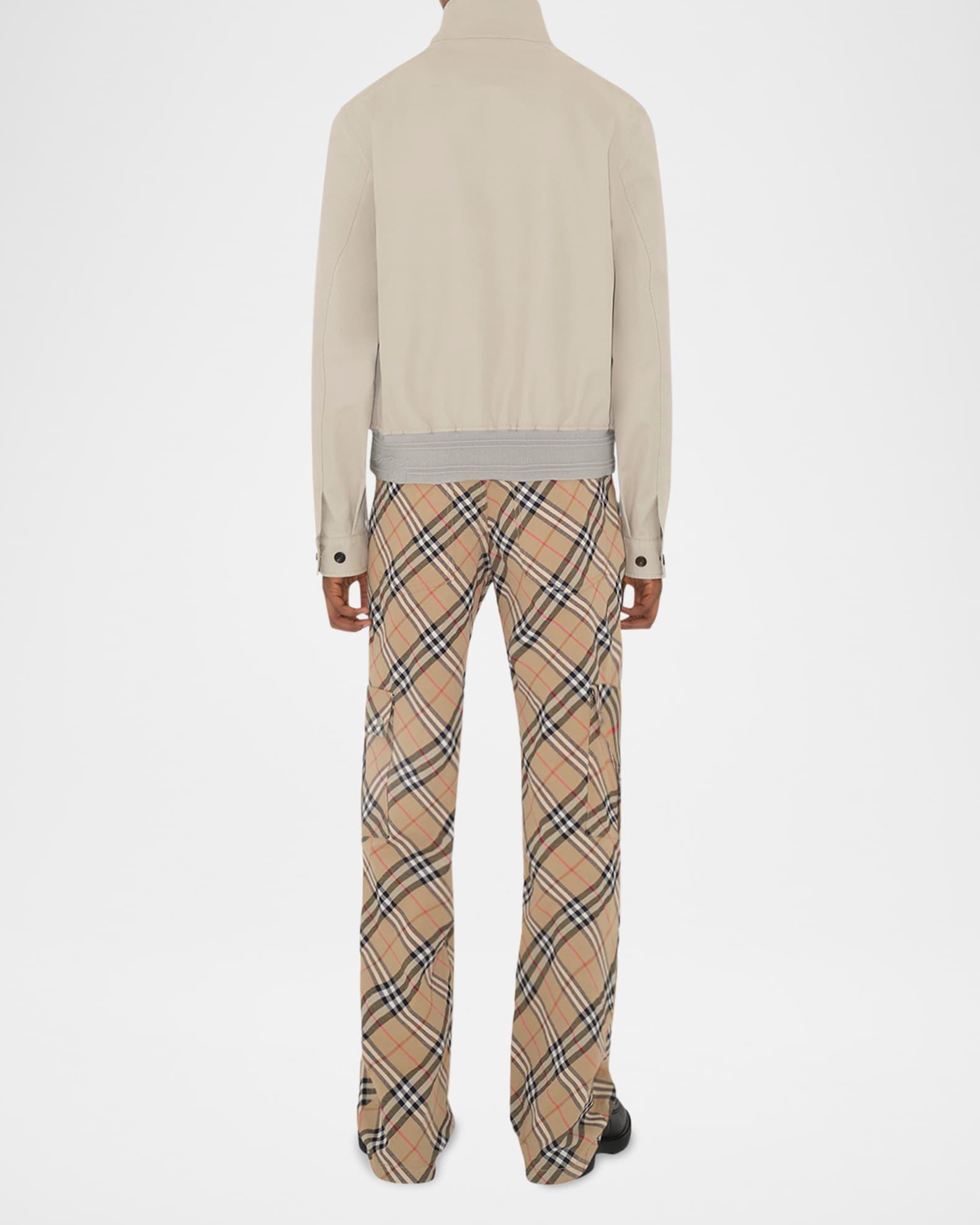 Men's Check Cargo Trousers Product Image