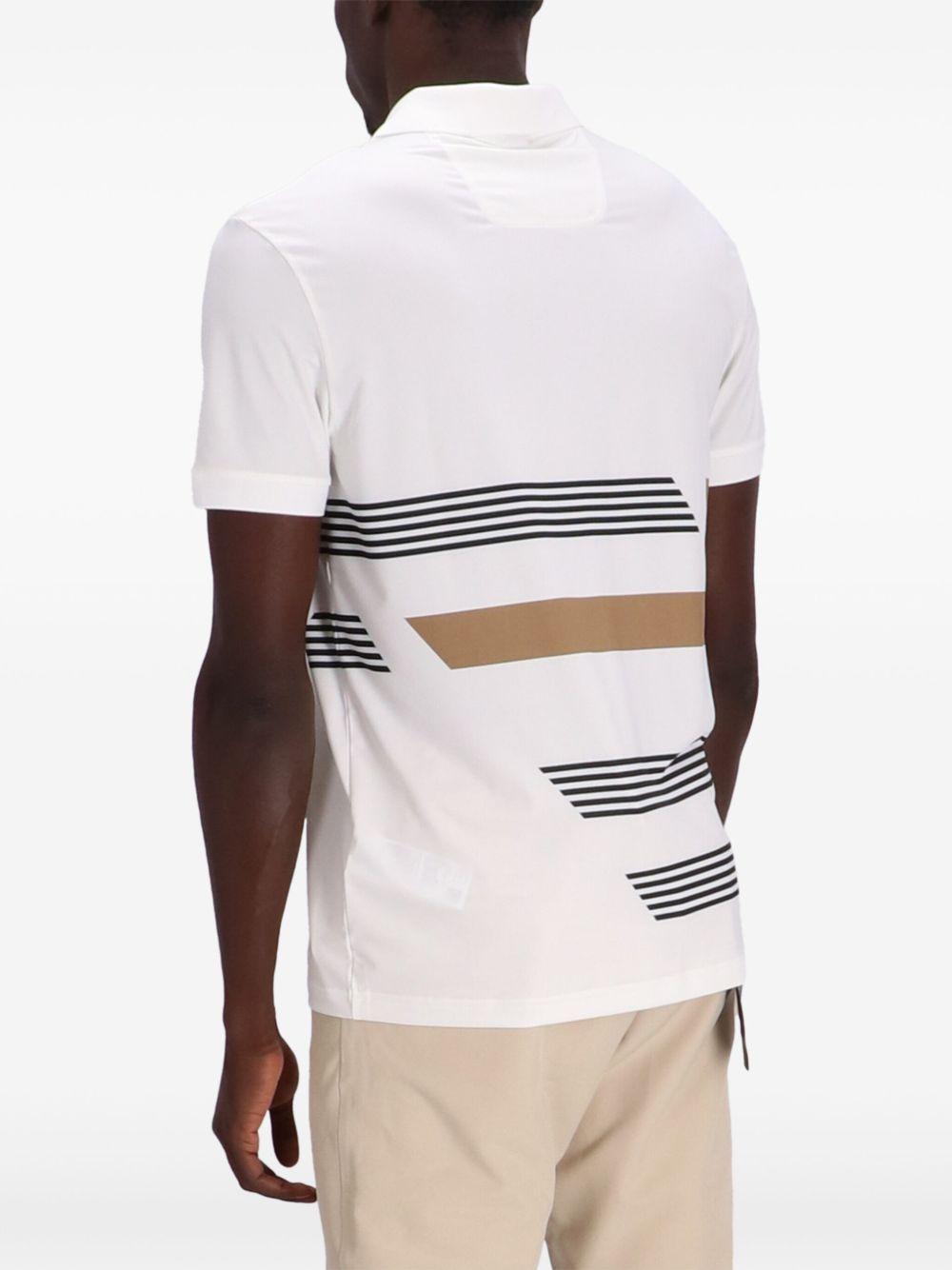 stripe-print polo shirt  Product Image