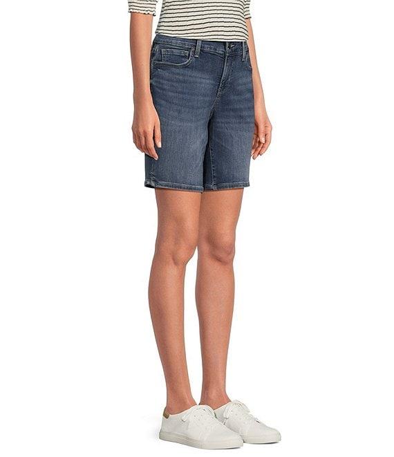 NYDJ Ella Straight Side Slit Denim Shorts Product Image