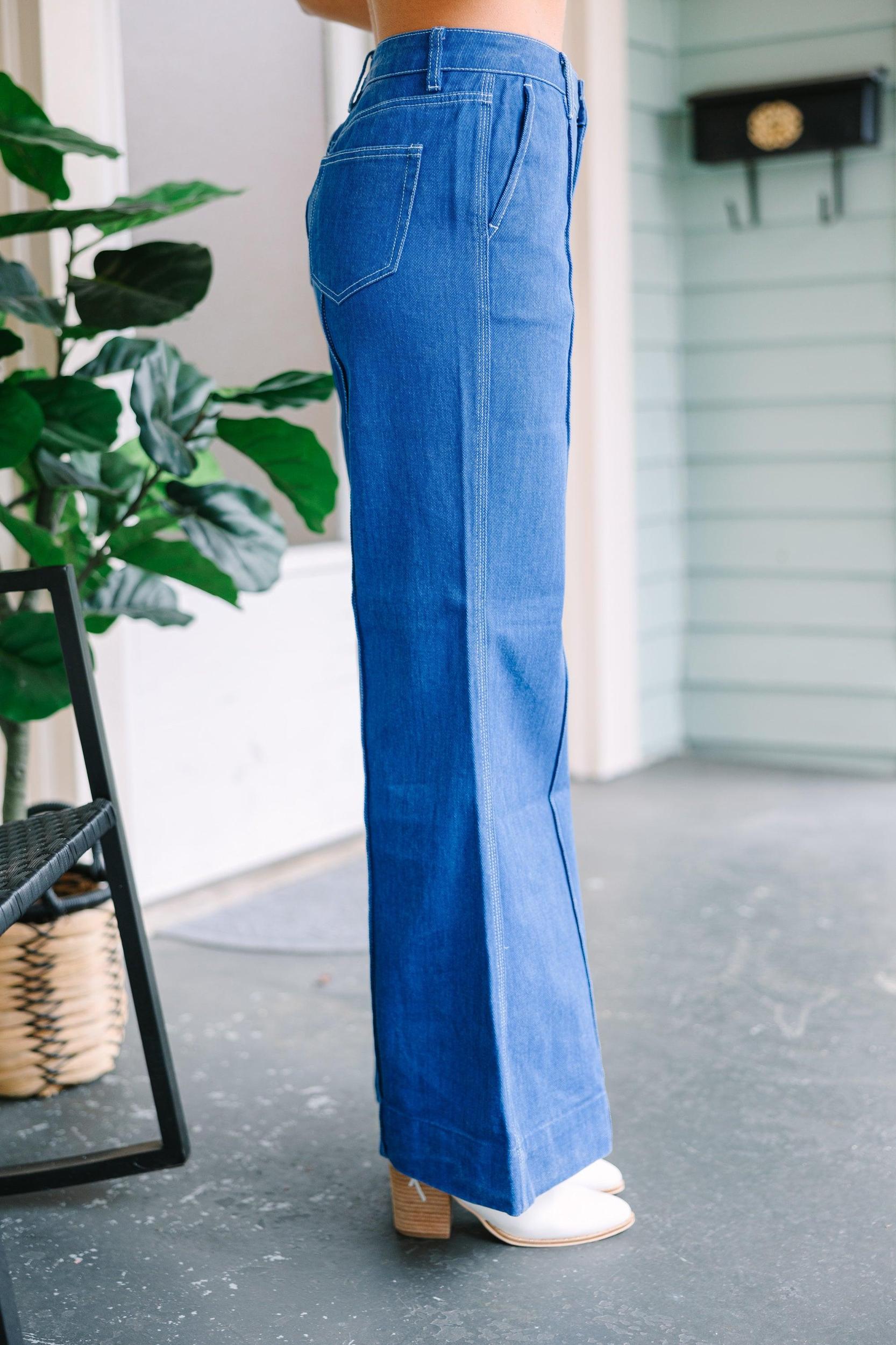 Better Be Bold Blue Flare Jeans Female Product Image