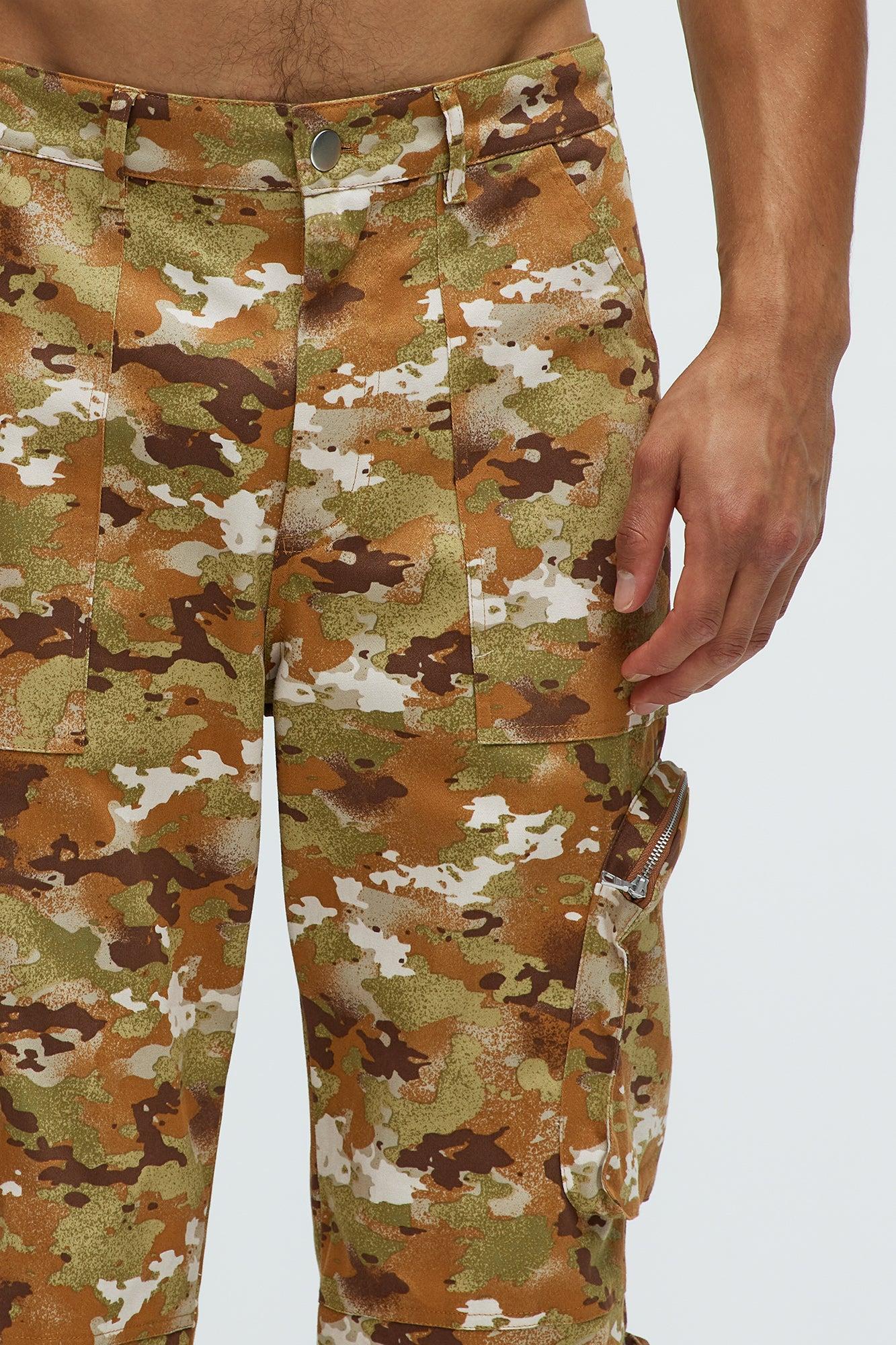 Tony Straight Cargo Pants - Camouflage Product Image