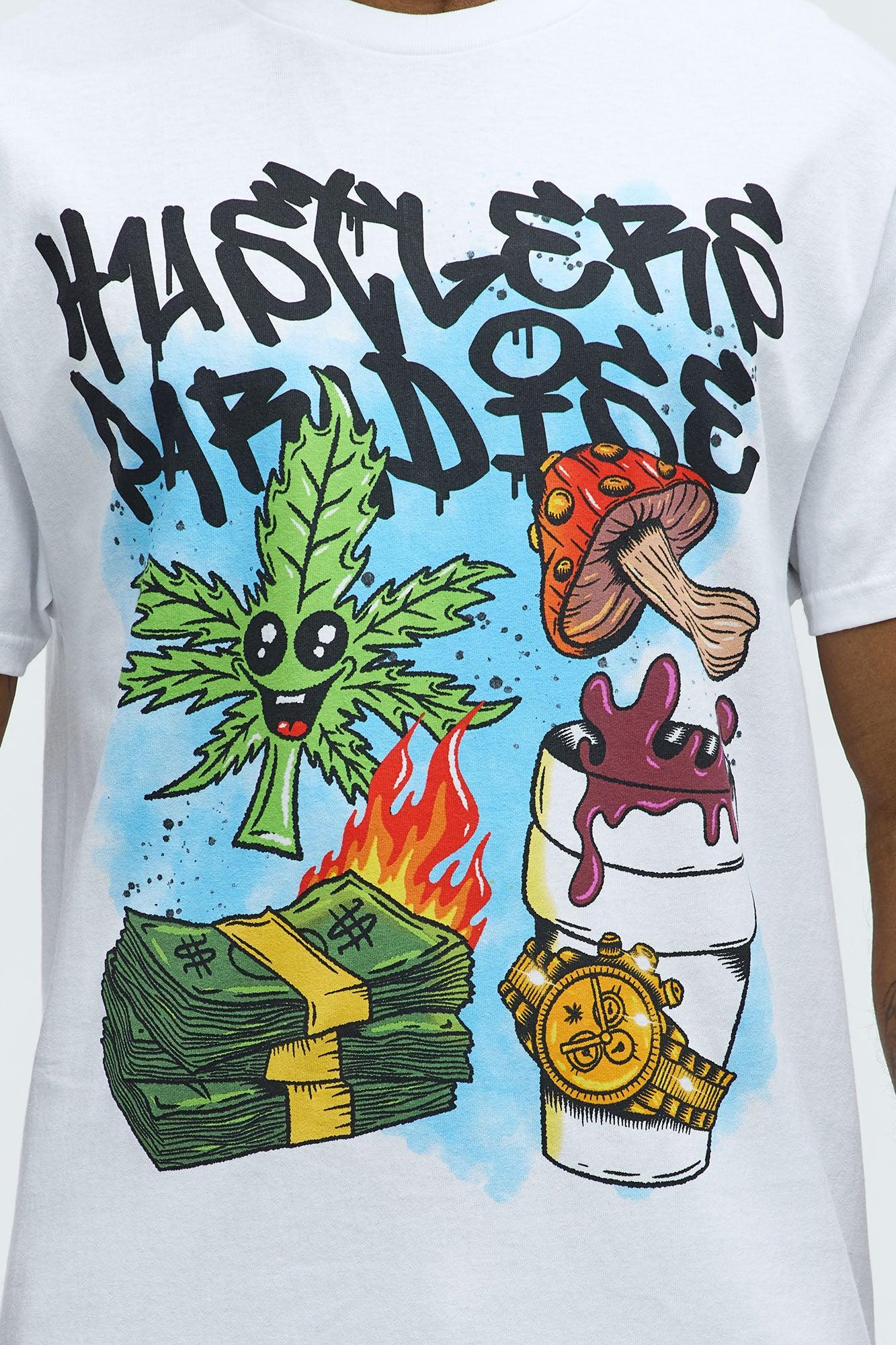 Hustlers Paradise Short Sleeve Tee - White Product Image