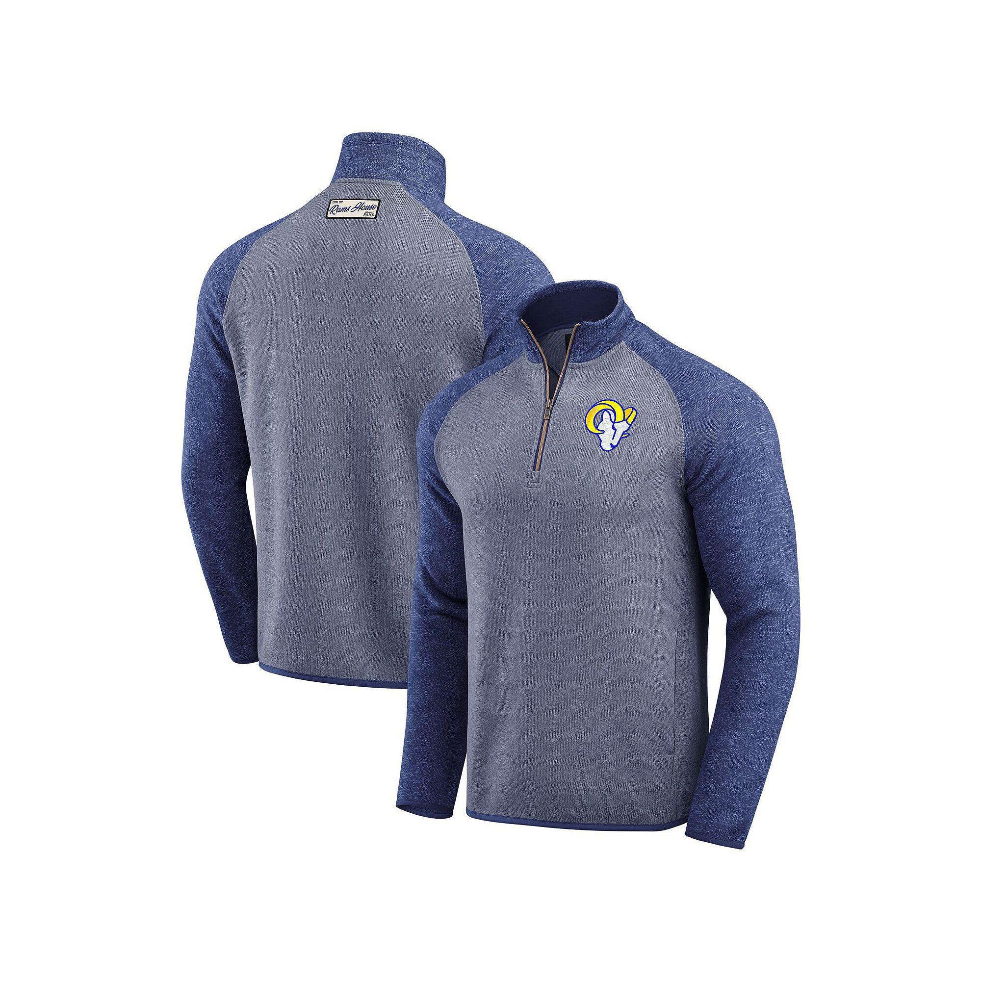 Men's Darius Rucker Collection by Fanatics Blue New York Giants Tonal Quarter-Zip Jacket,  Product Image