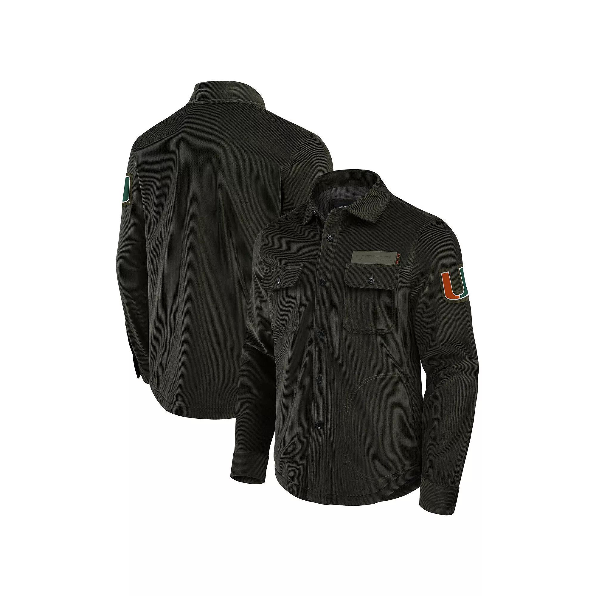 Men's Darius Rucker Collection by Fanatics Dark Green Pittsburgh Steelers Corduroy Full-Button Shacket,  Product Image