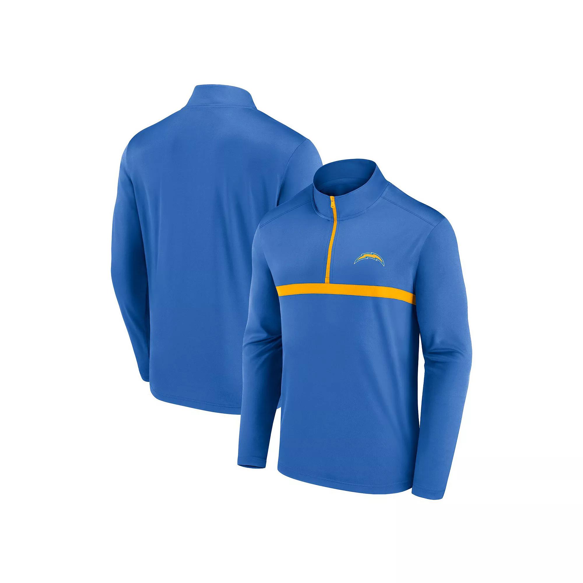Men's Fanatics  Powder Blue Los Angeles Chargers Head-to-Head Quarter-Zip Top, Size: XL, Light Product Image