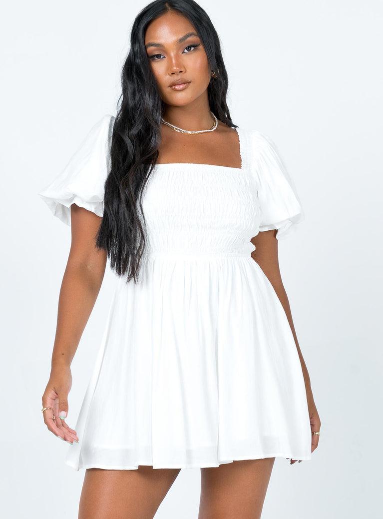 Dani Mini Dress White Product Image