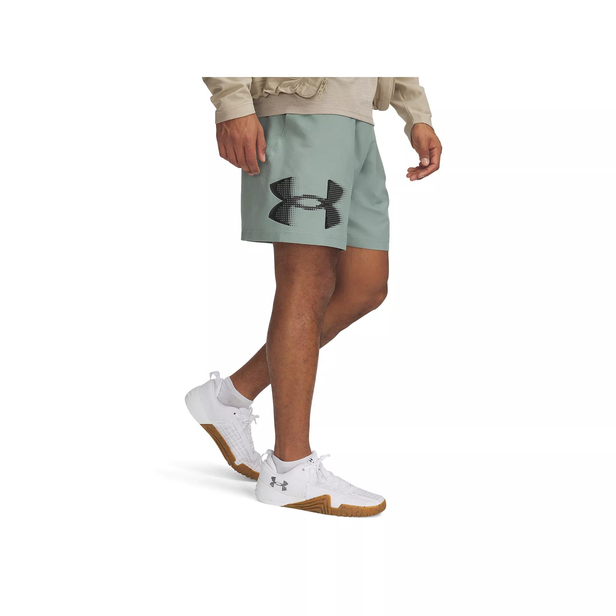 Men's Under Armour Tech™ Woven Graphic Shorts, Size: Large, Silica Grn Product Image