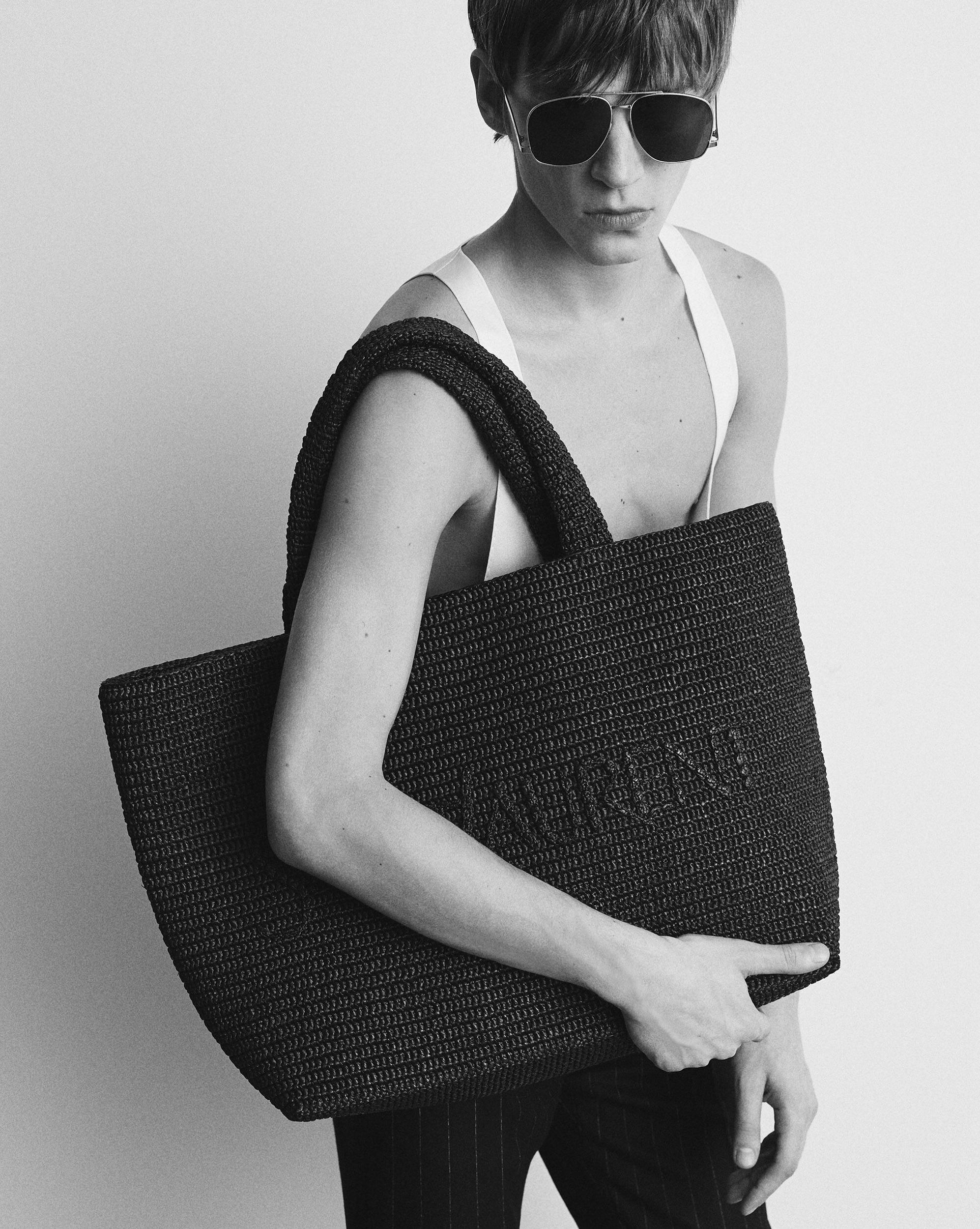 SAINT LAURENT TOTE IN RAFFIA Product Image