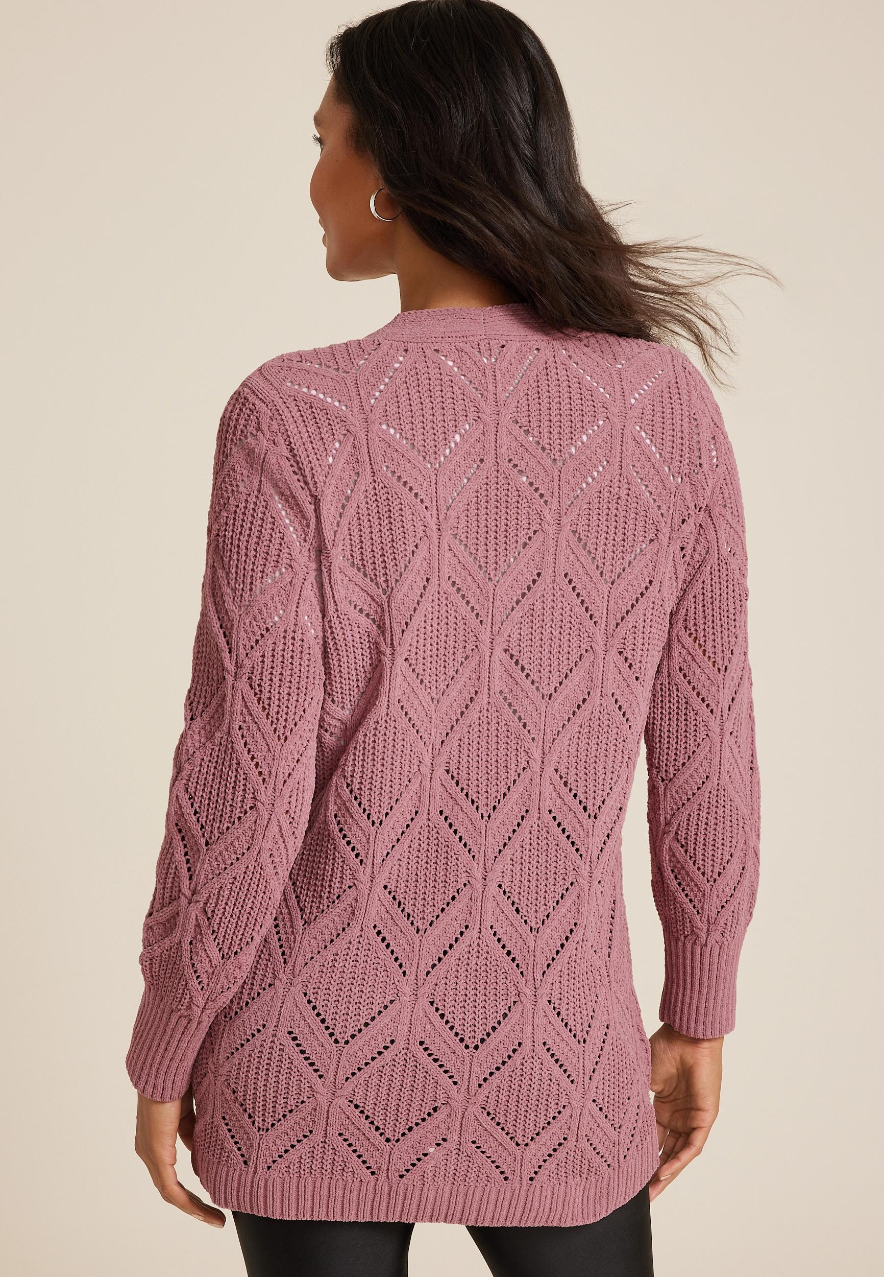 Diamond Stitch Pocket Cardigan Product Image