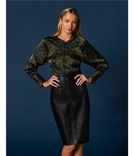 Antonio Melani Samantha Coordinating Leather Pencil Skirt Product Image