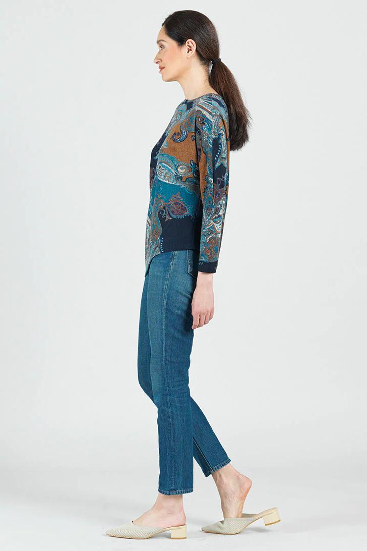 Half&Half Sleeve Sweater Top Product Image