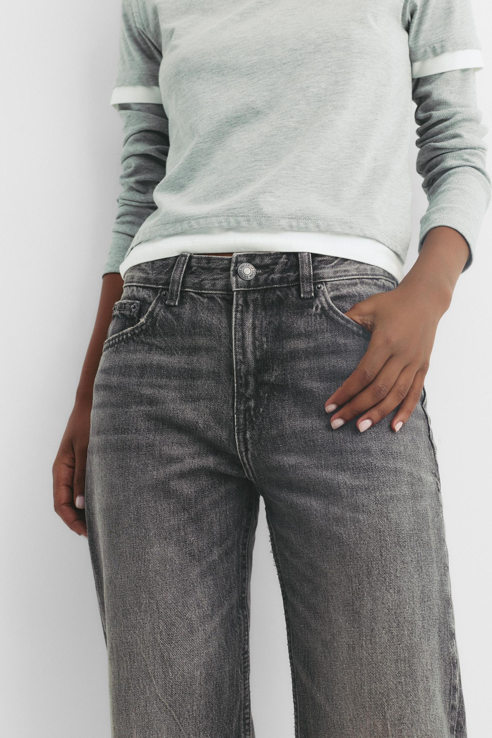Mid-rise straight-leg jeans Product Image