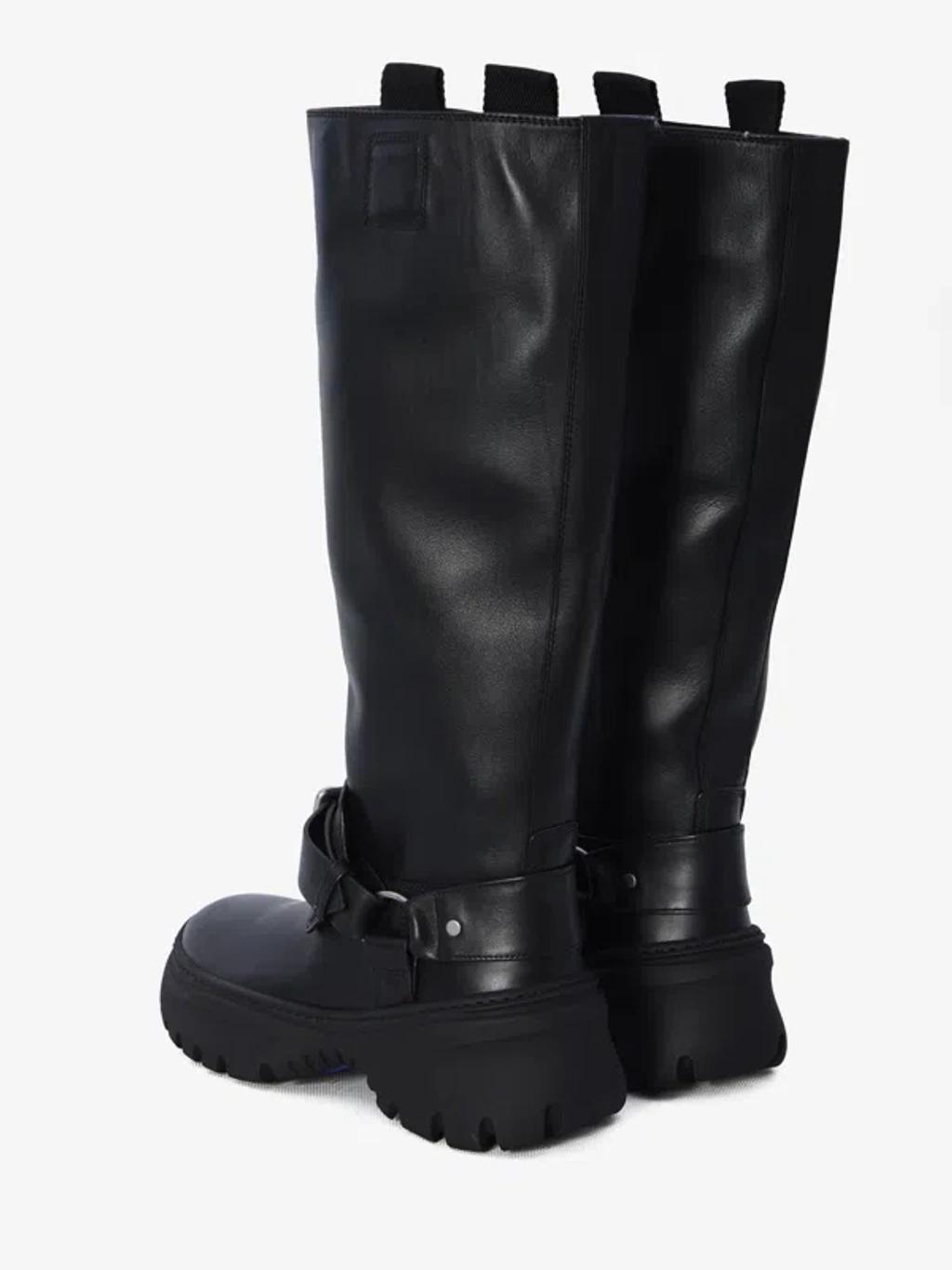 BURBERRY 40mm Lf Stomp High Boots In Black Product Image