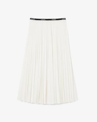 Long Pleated Elasticated Waist Skirt Product Image