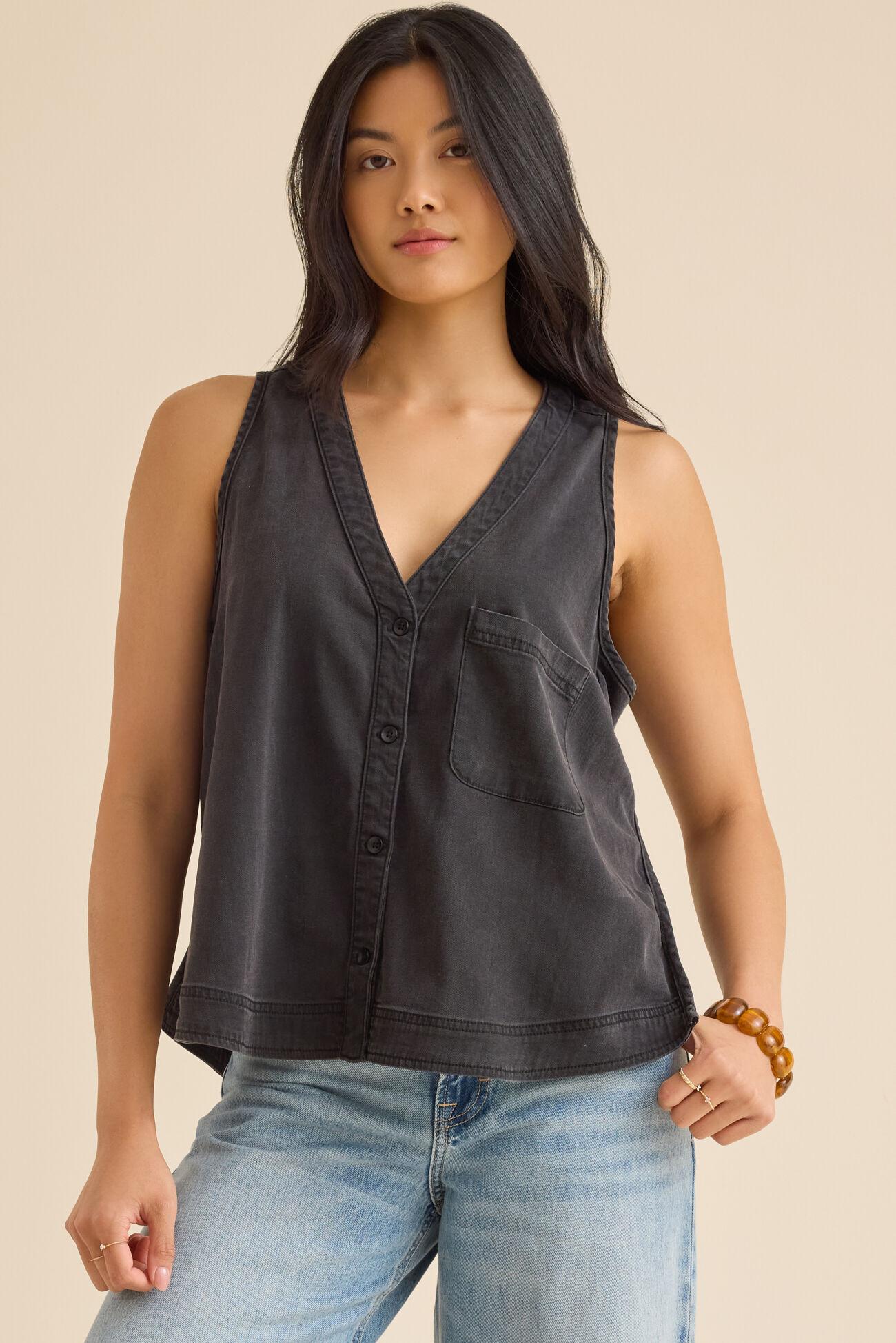 Keira Button Up Vest Product Image