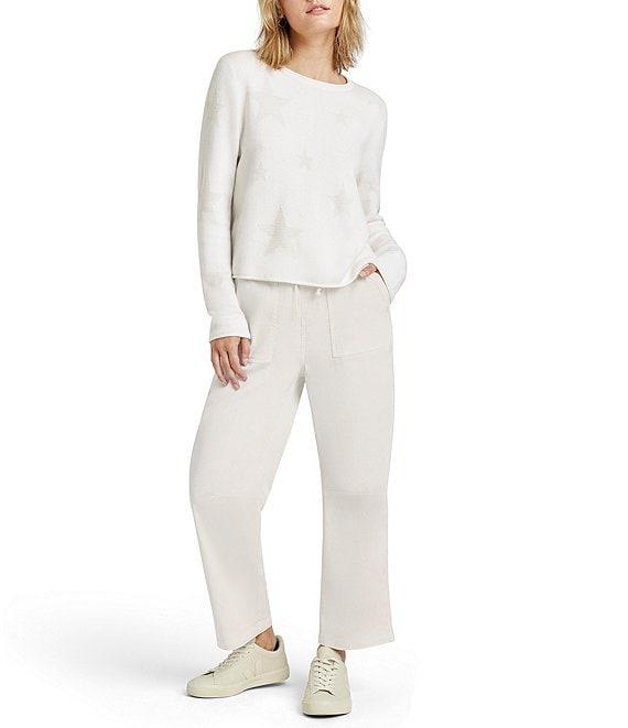 Splendid Stevie Knit Crew Neck Long Sleeve Star Sweater Product Image