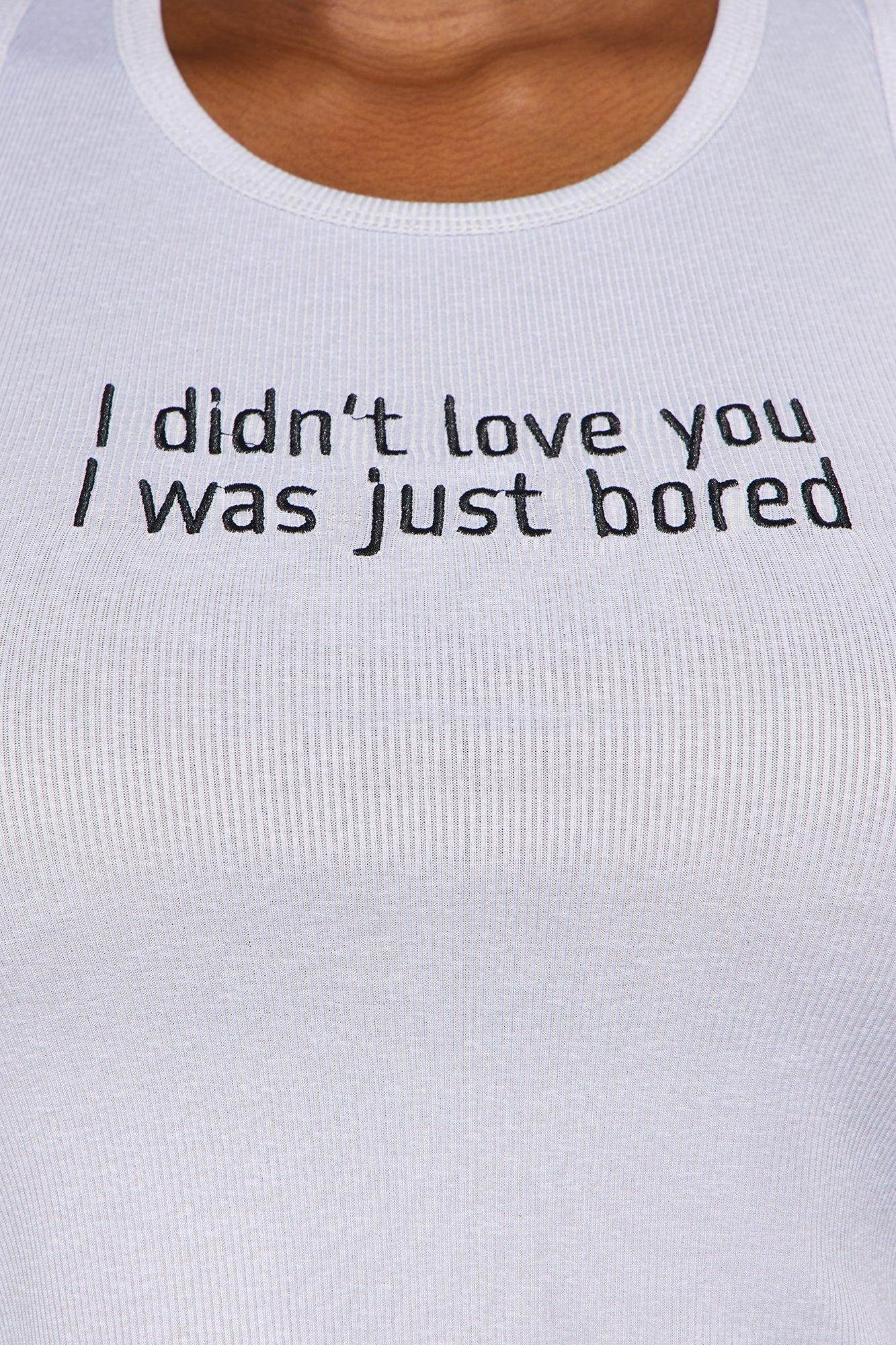 I Was Bored Ribbed PJ Short Set - Heather Grey Product Image