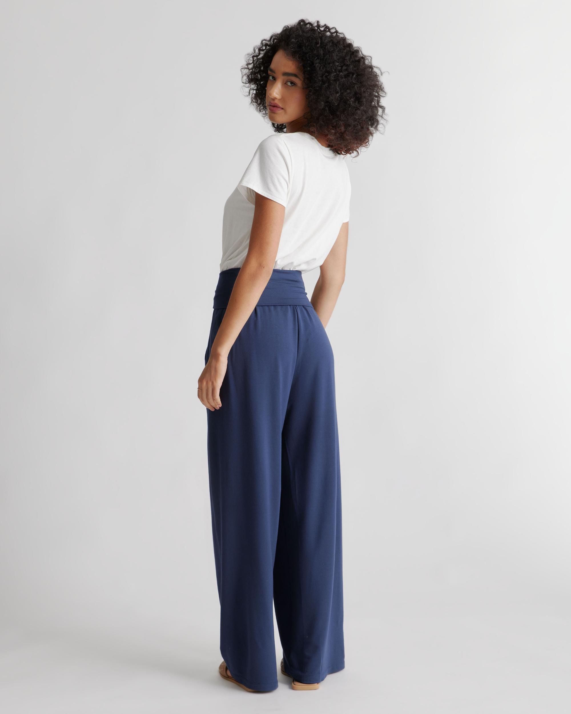 Quince | Women's French Terry Modal Wide Leg Pants Lenzing Modal Product Image