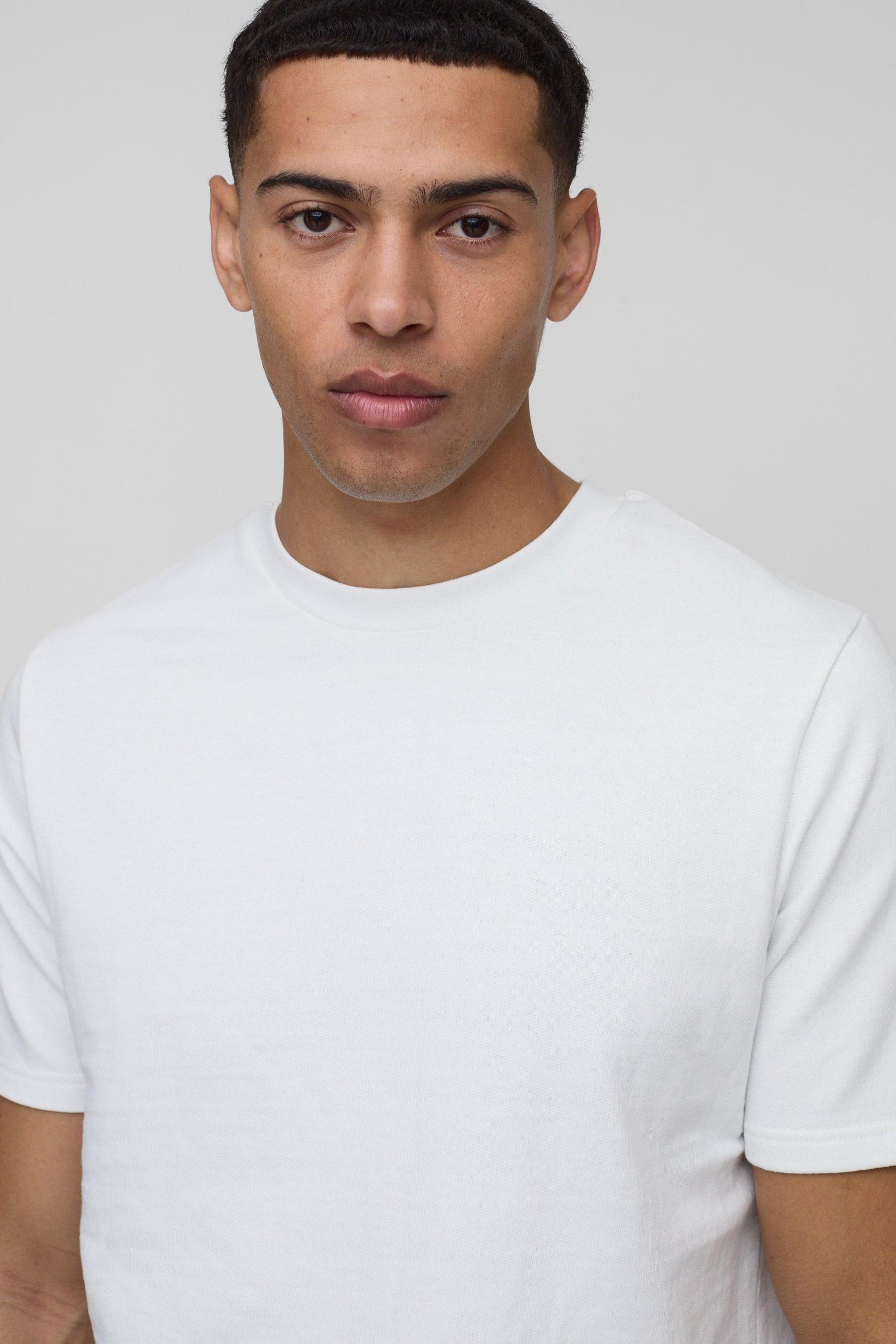 Slim Fit Heavyweight T-Shirt | boohooMAN USA Product Image